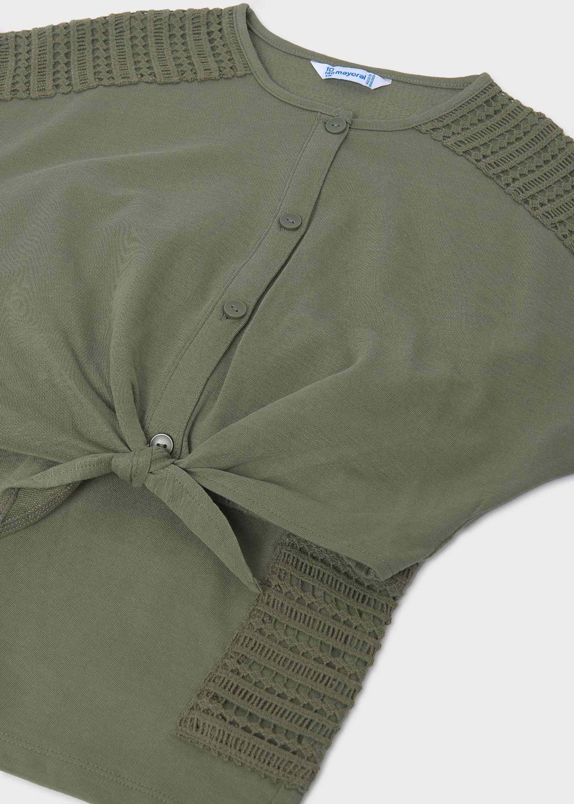 Set short si tricou cu nod fata Set short si tricou cu nod fata