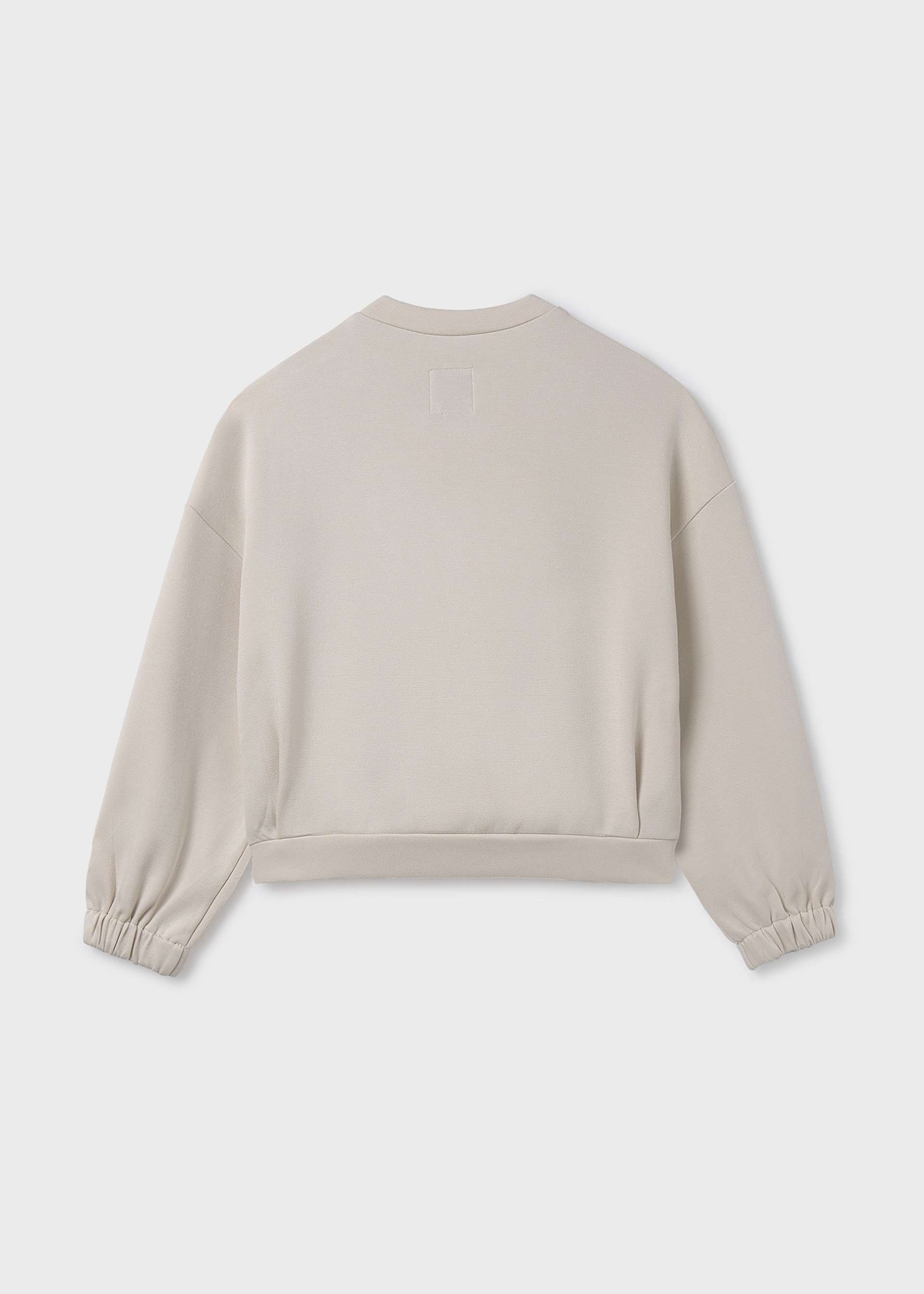 Sudadera cremallera bolsillos chica