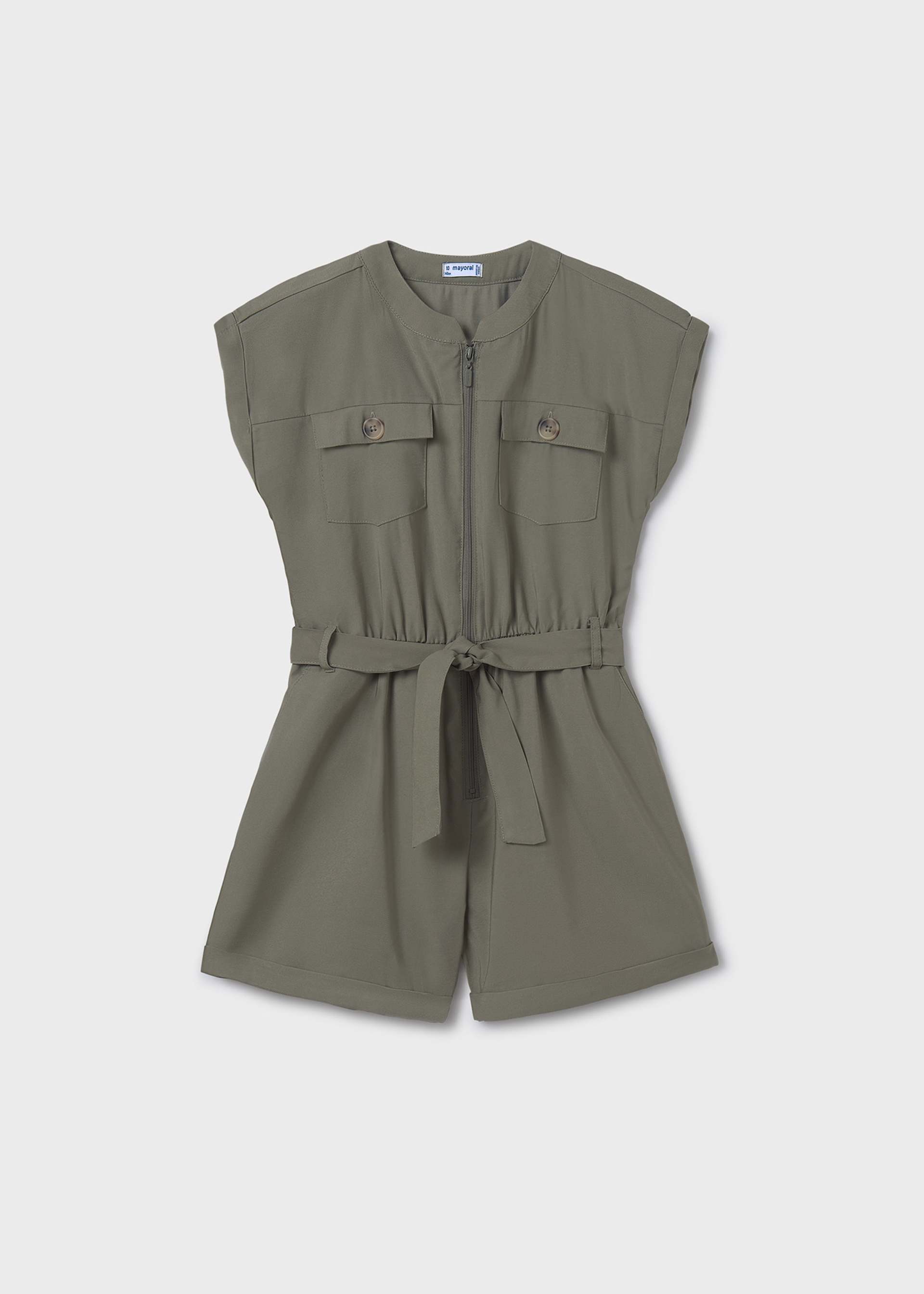 Girl playsuit with pockets