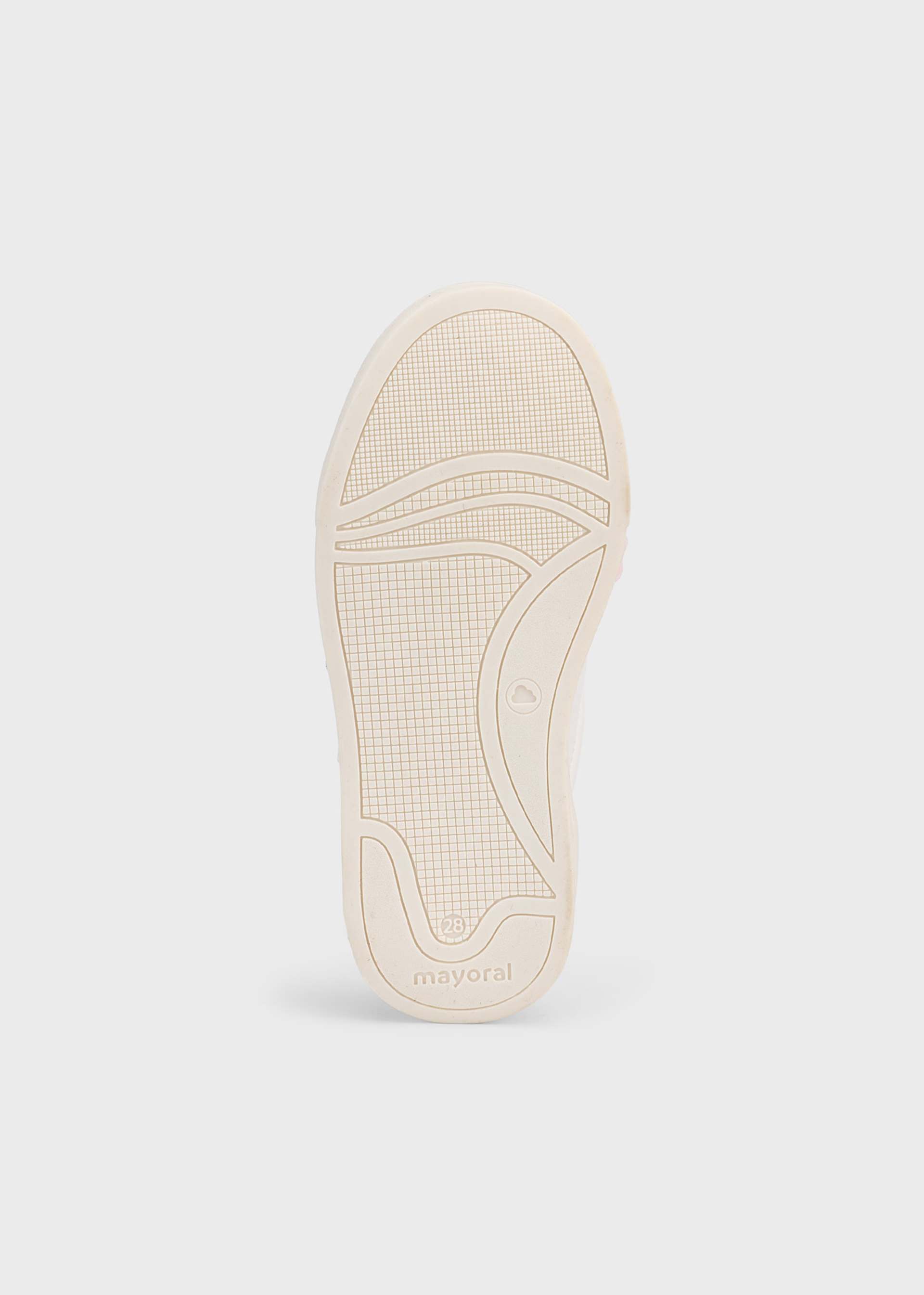 Scarpe sportive fiocchi pelle bambina