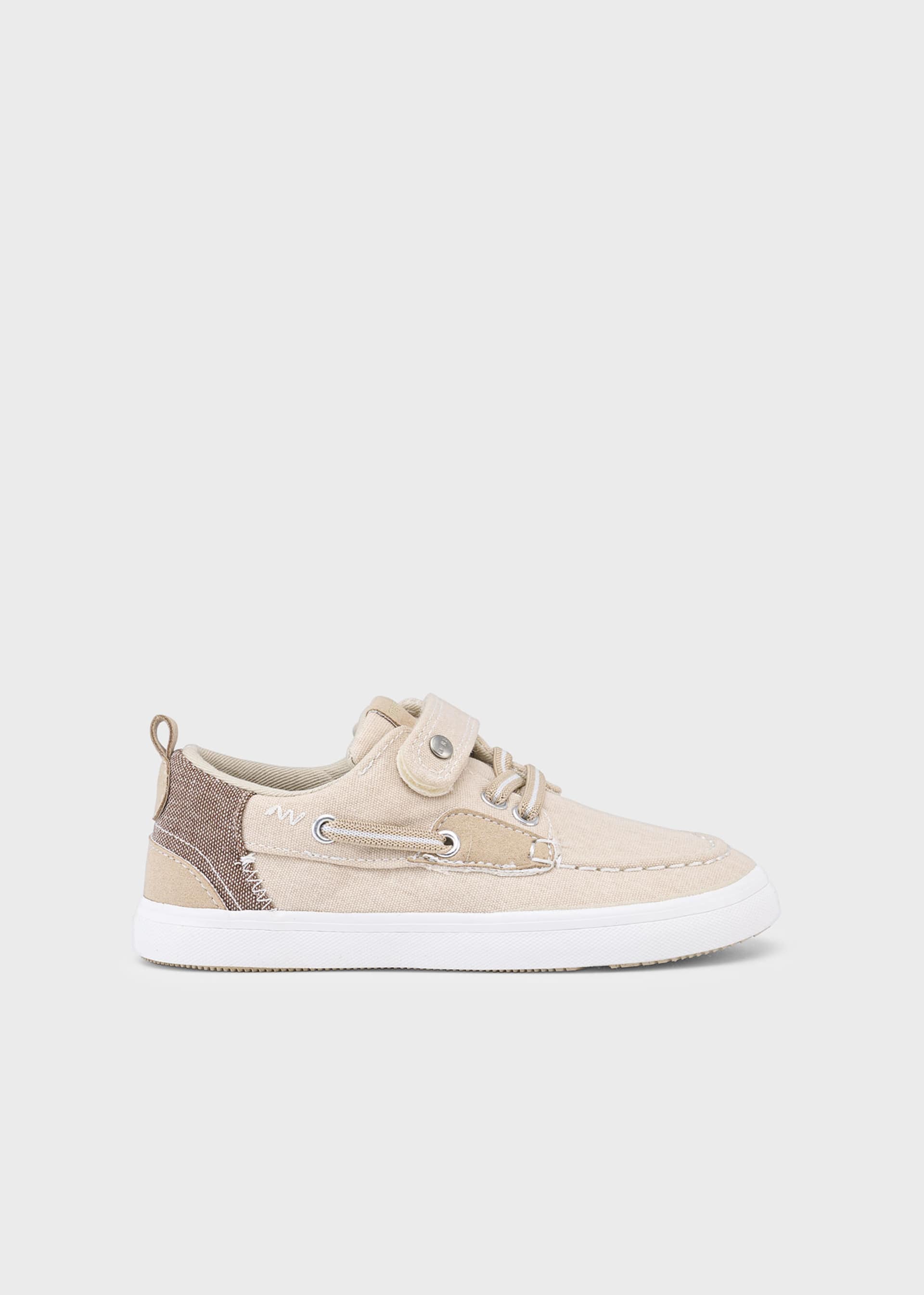 Scarpe modello nautico tela bambino