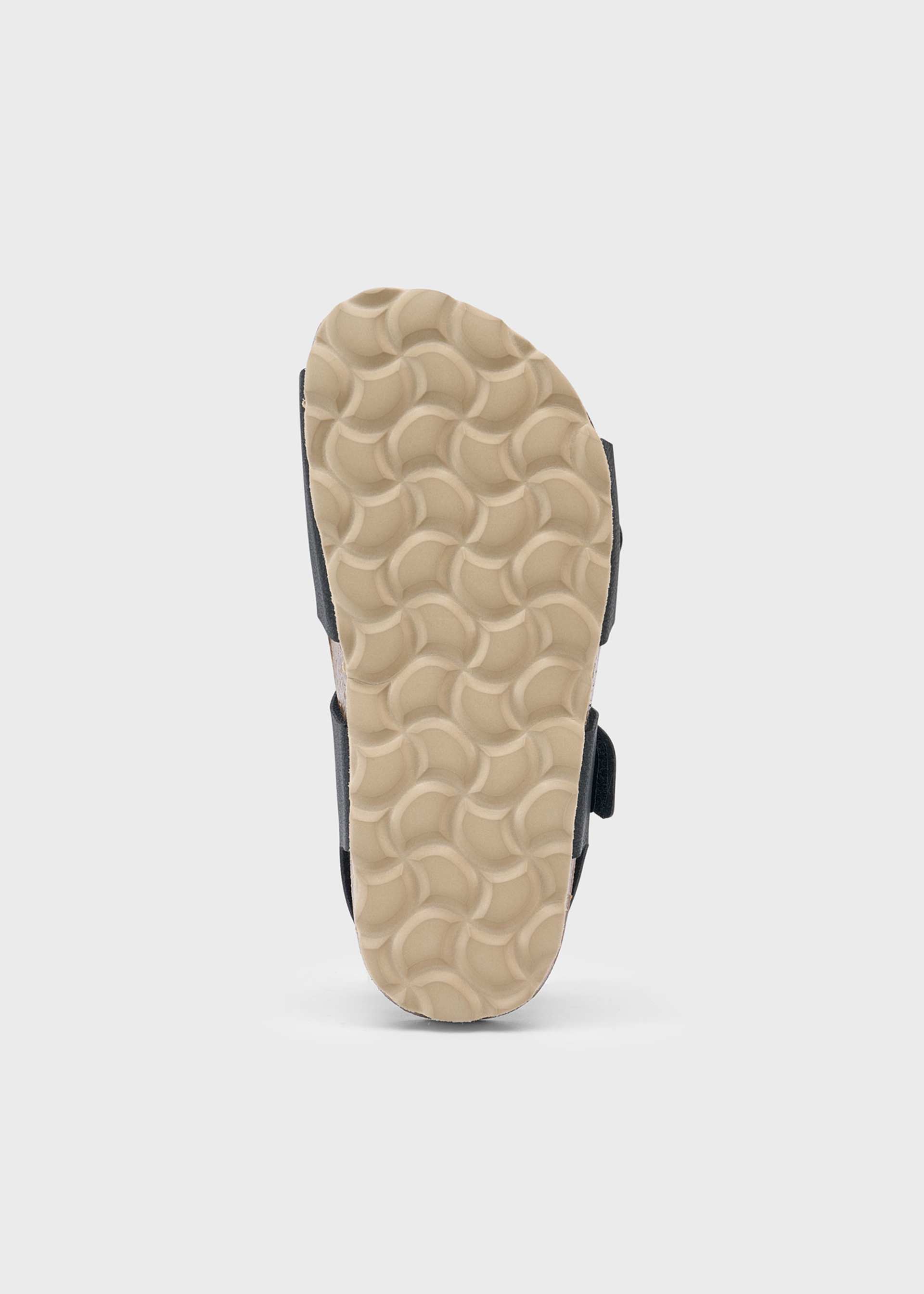 Unisex leather buckle sandals