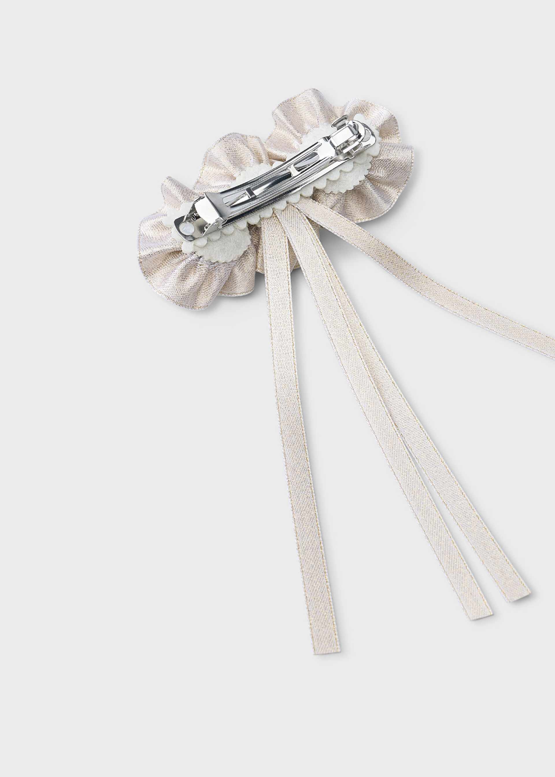 Girl's metallic thread hair clip