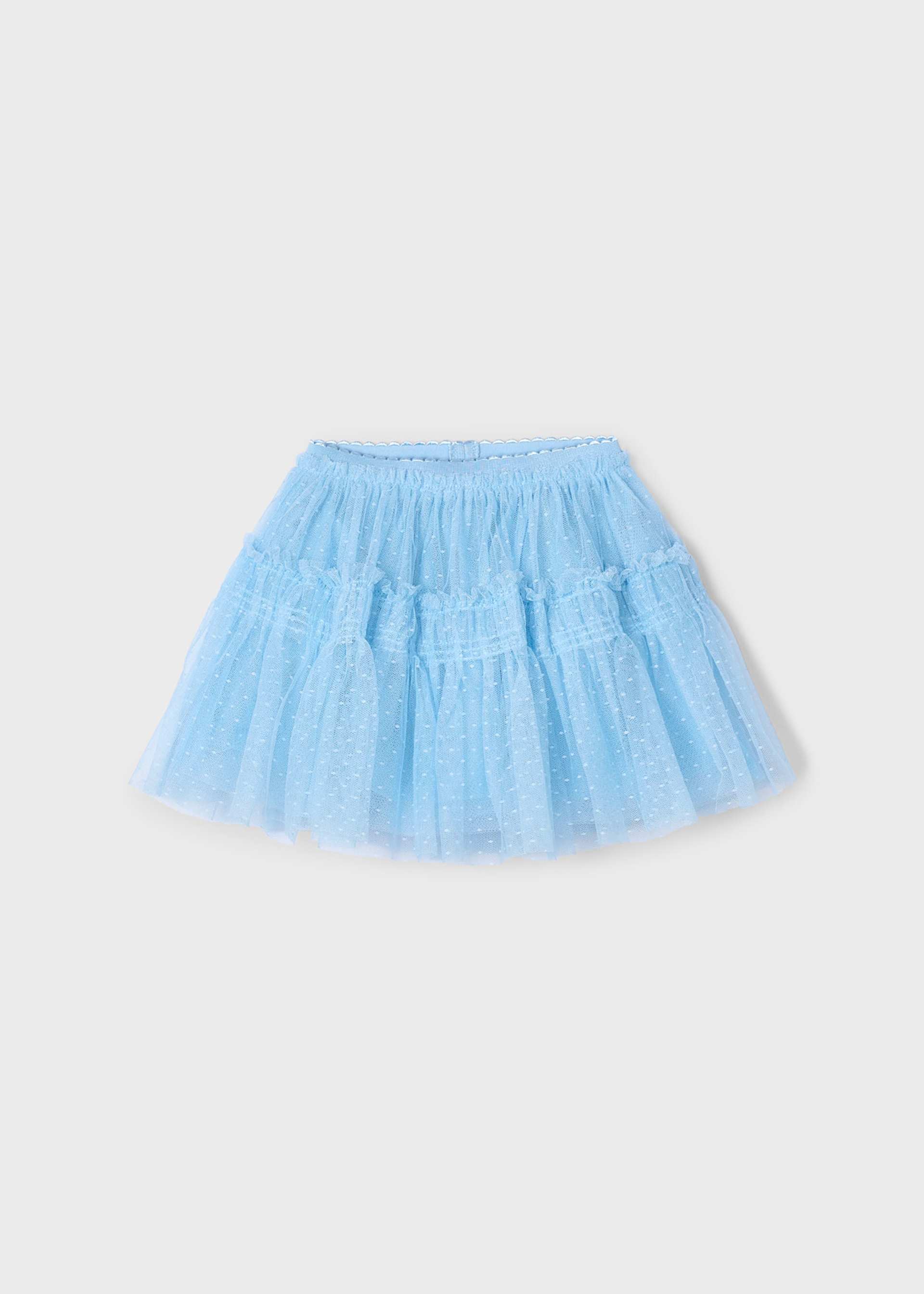 Gonna tulle plumetis bambina