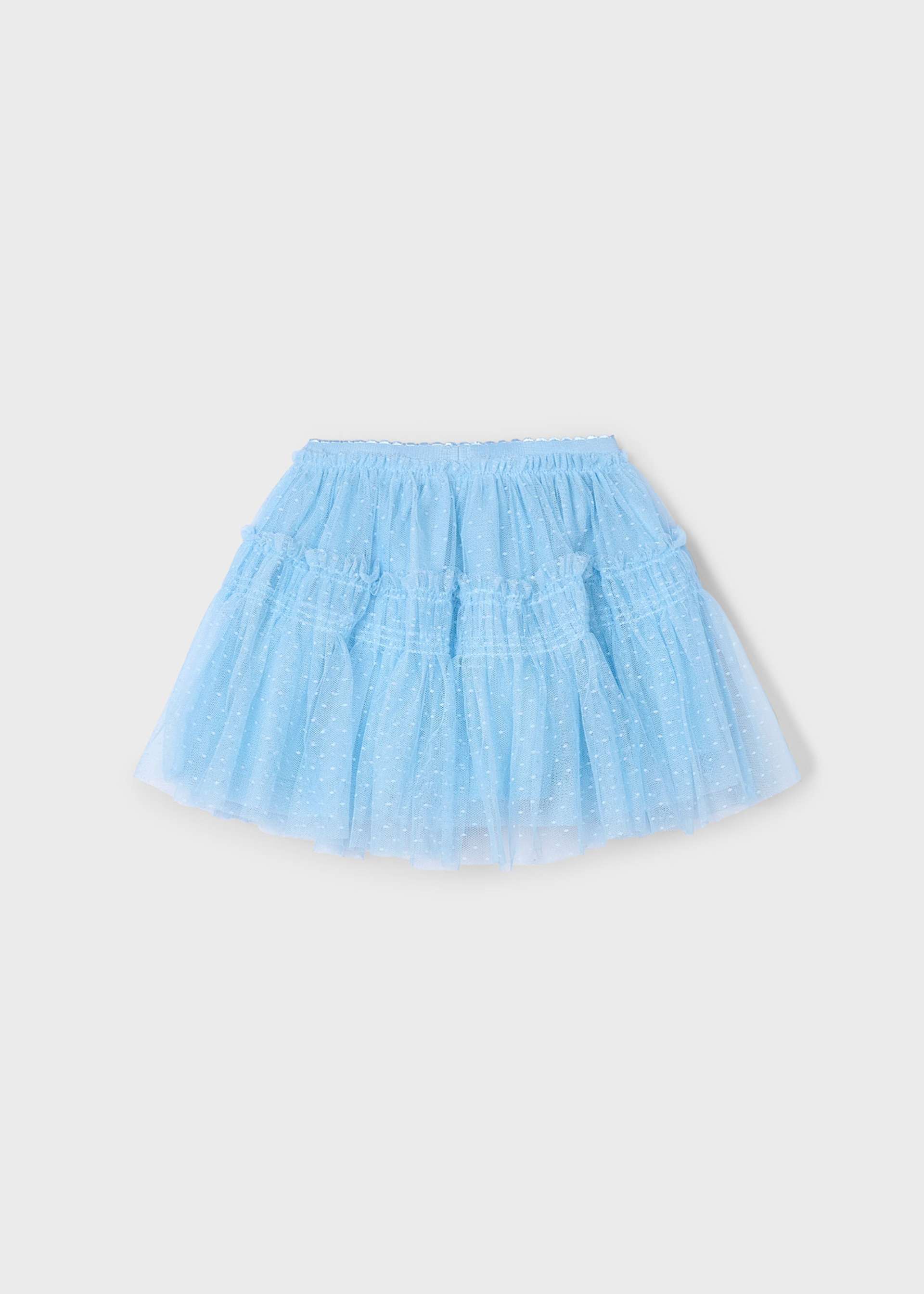 Gonna tulle plumetis bambina
