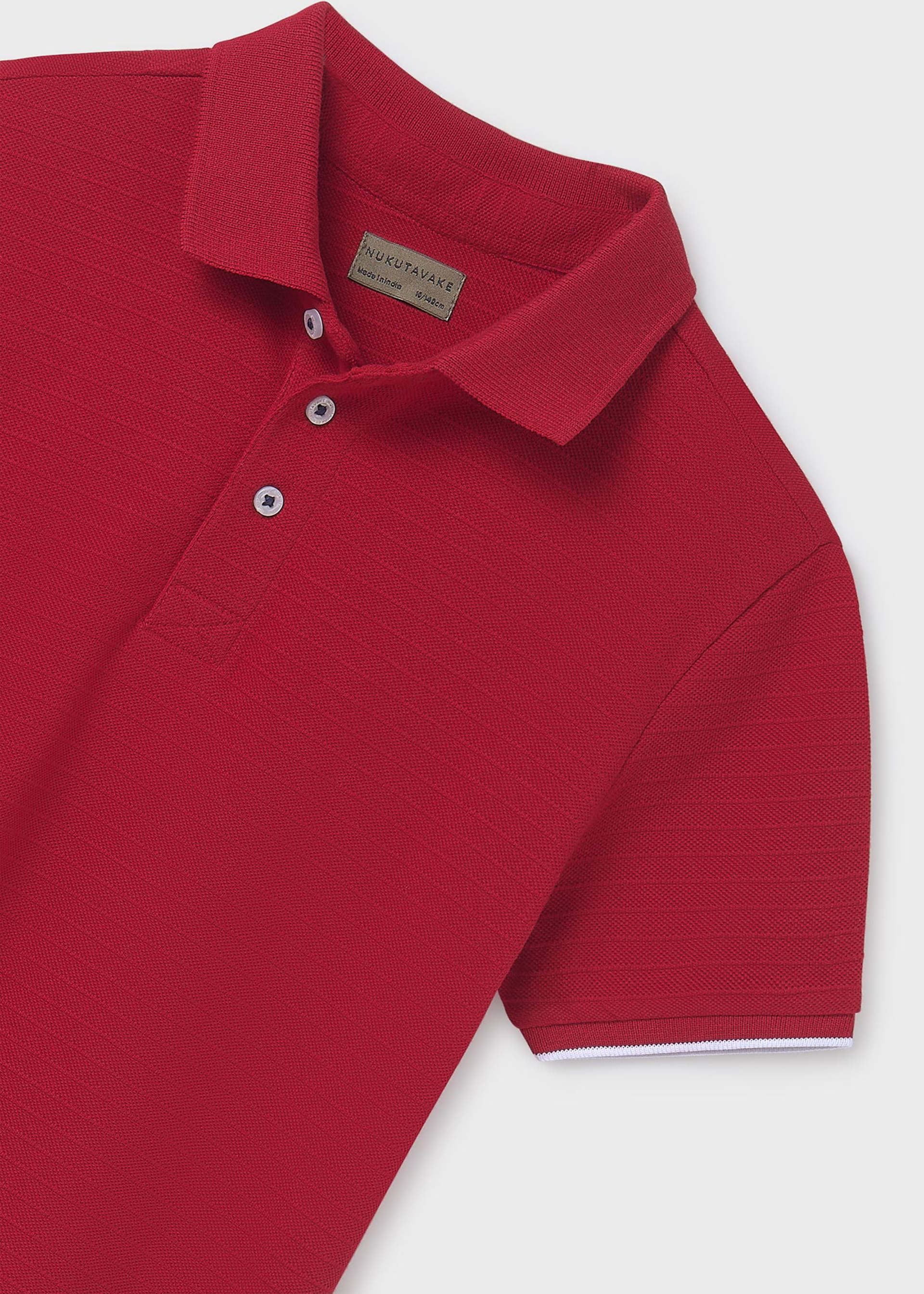 Boy pique structured polo shirt Boy pique structured polo shirt