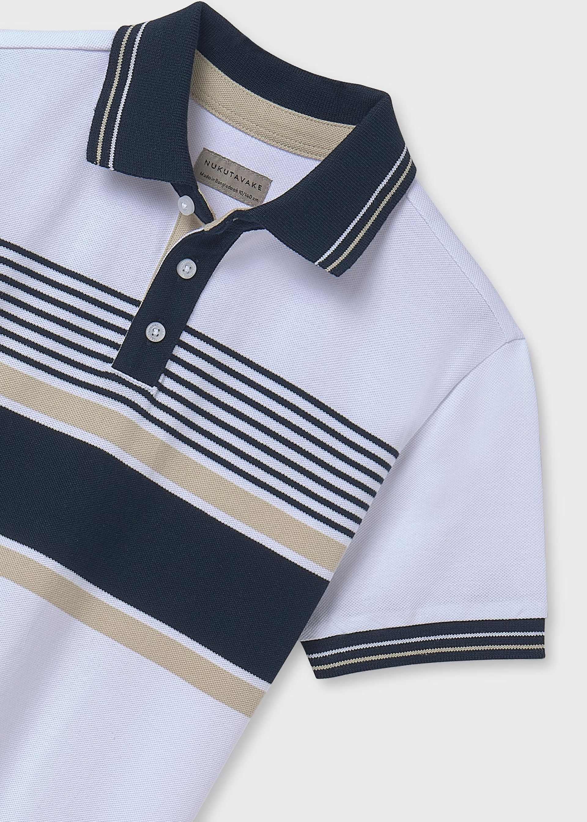 Poloshirt Pikee Streifen Teenager Jungen