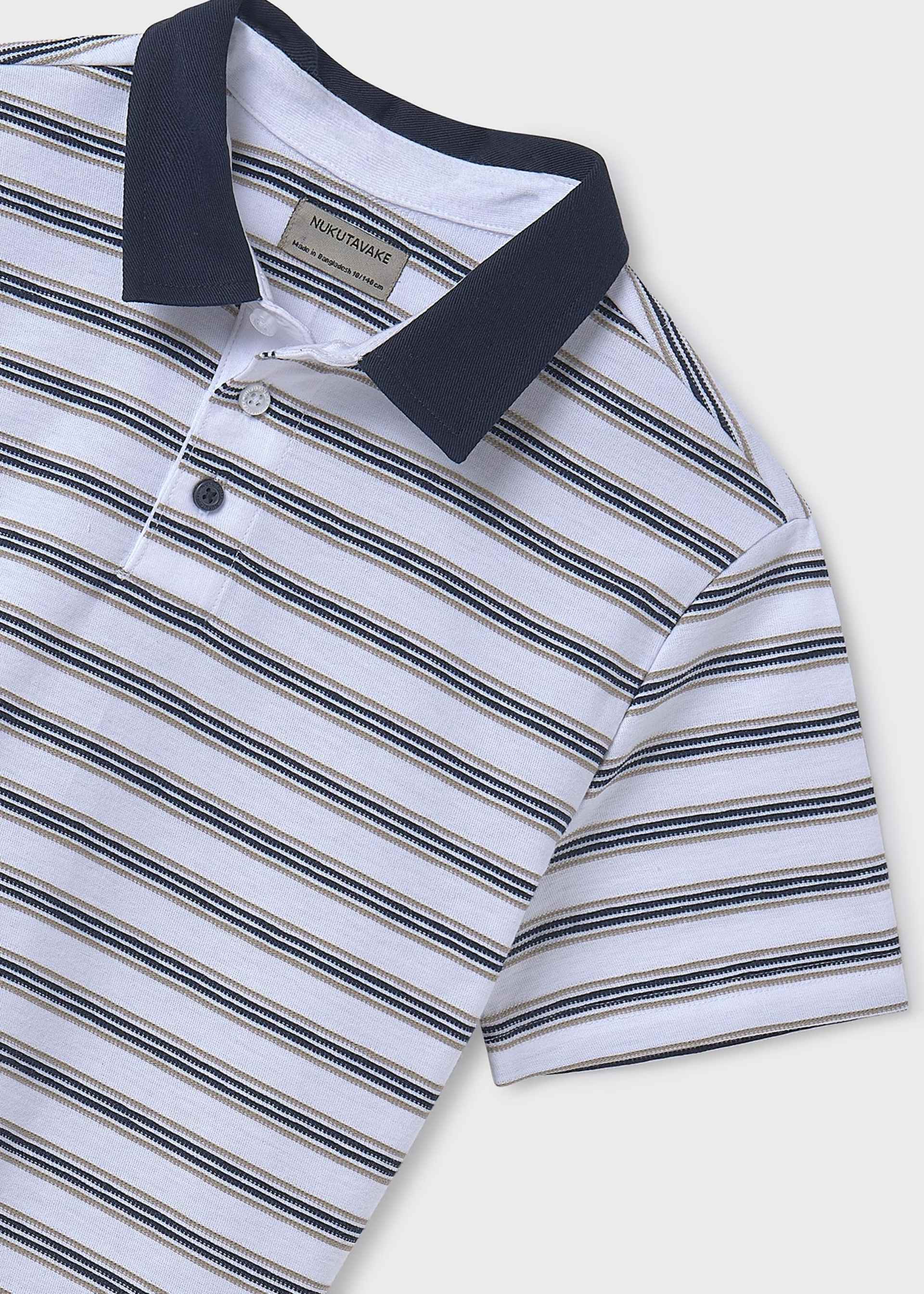 Polo punto jacquard rayas chico