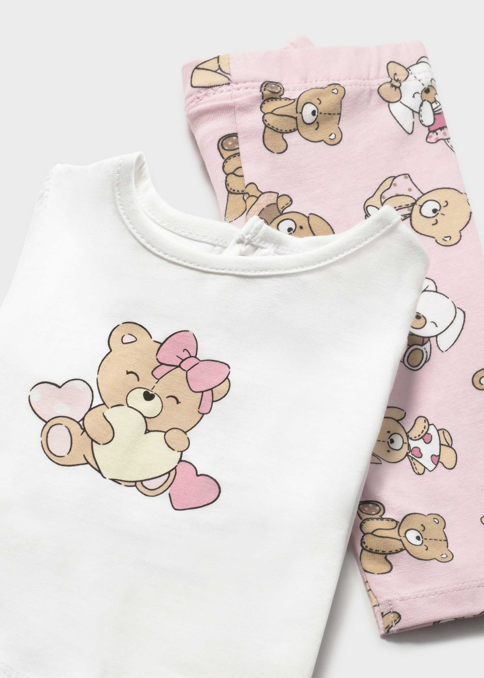 Newborn 4-Piece Set with Long Sleeve T-Shirts Newborn 4-Piece Set with Long Sleeve T-Shirts