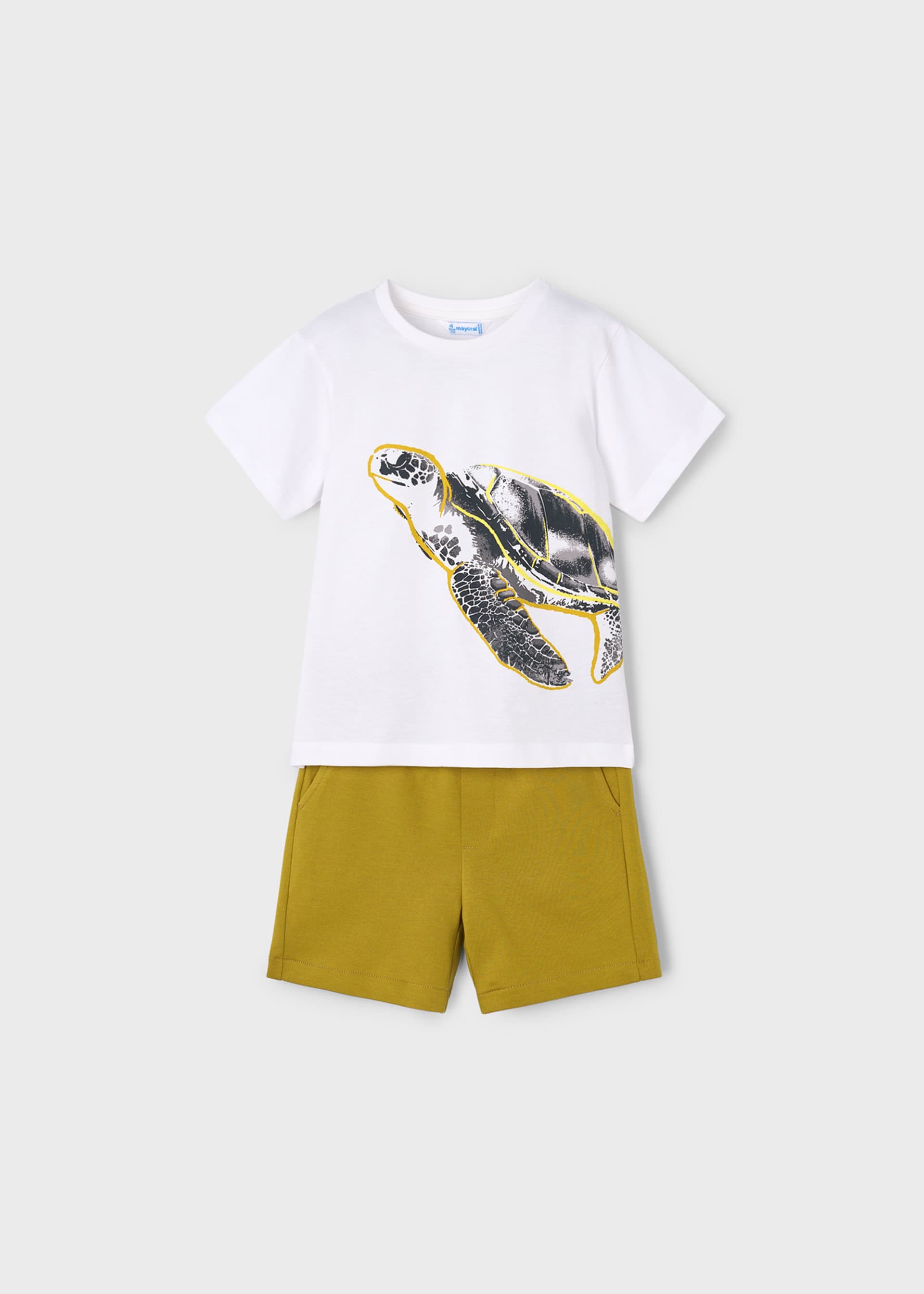 Ensemble short et t-shirt tortue garçon Ensemble short et t-shirt tortue garçon