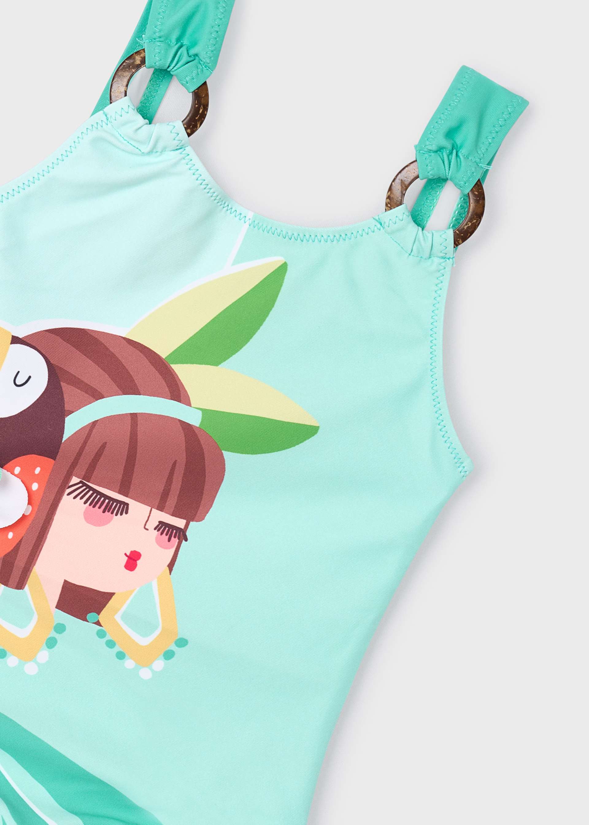 Strój kąpielowy ze wzorem dla dziewczynki