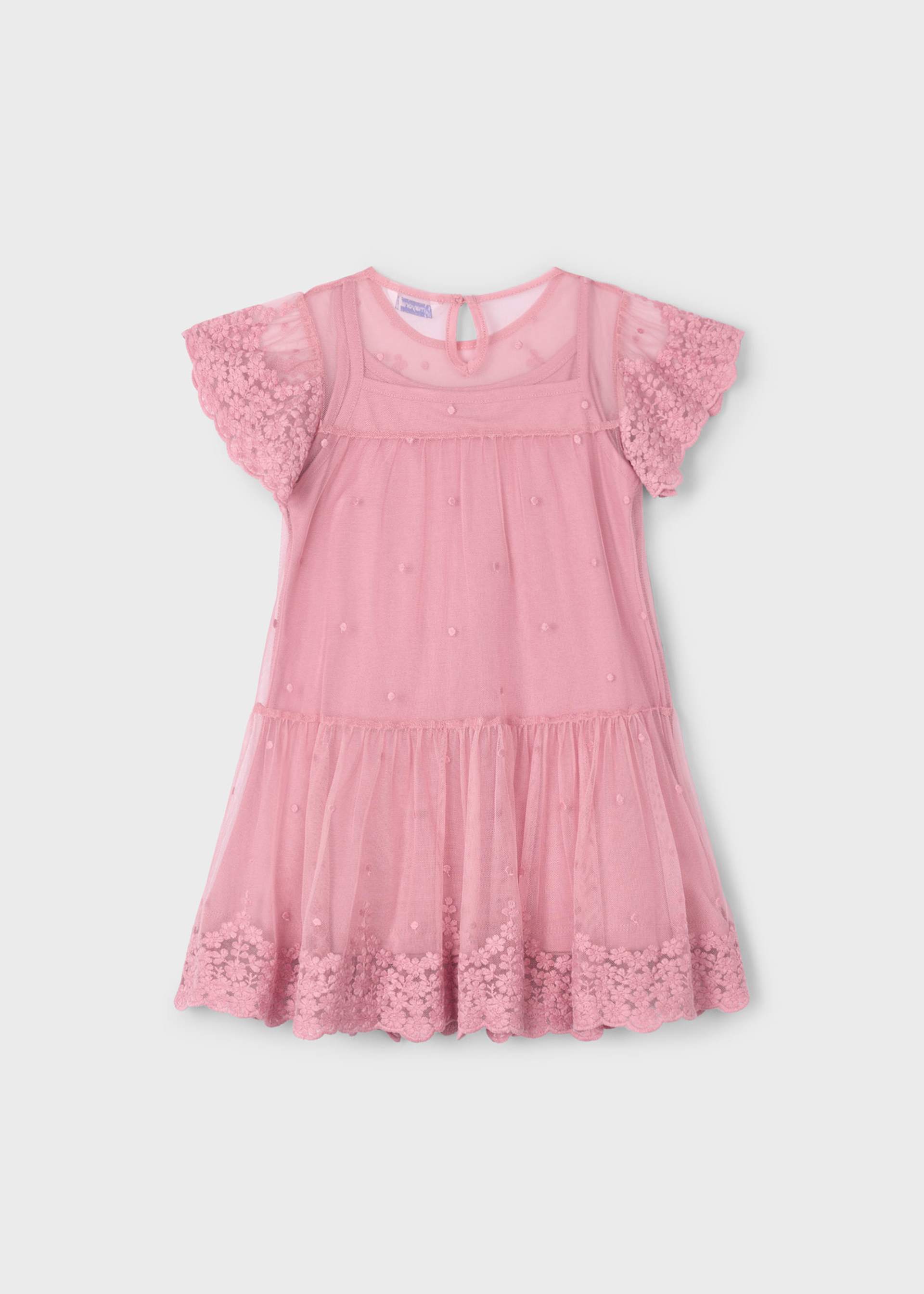 Vestido tul bordado niña Vestido tul bordado niña