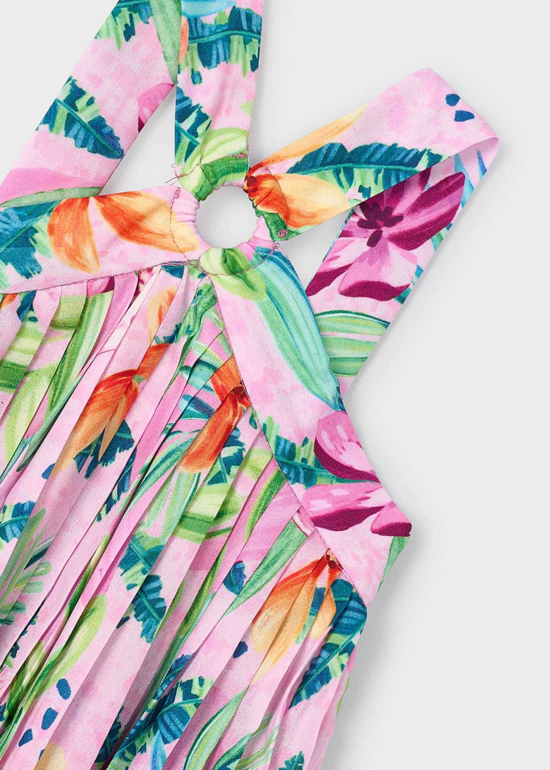 Robe plissée tropicale fille Robe plissée tropicale fille