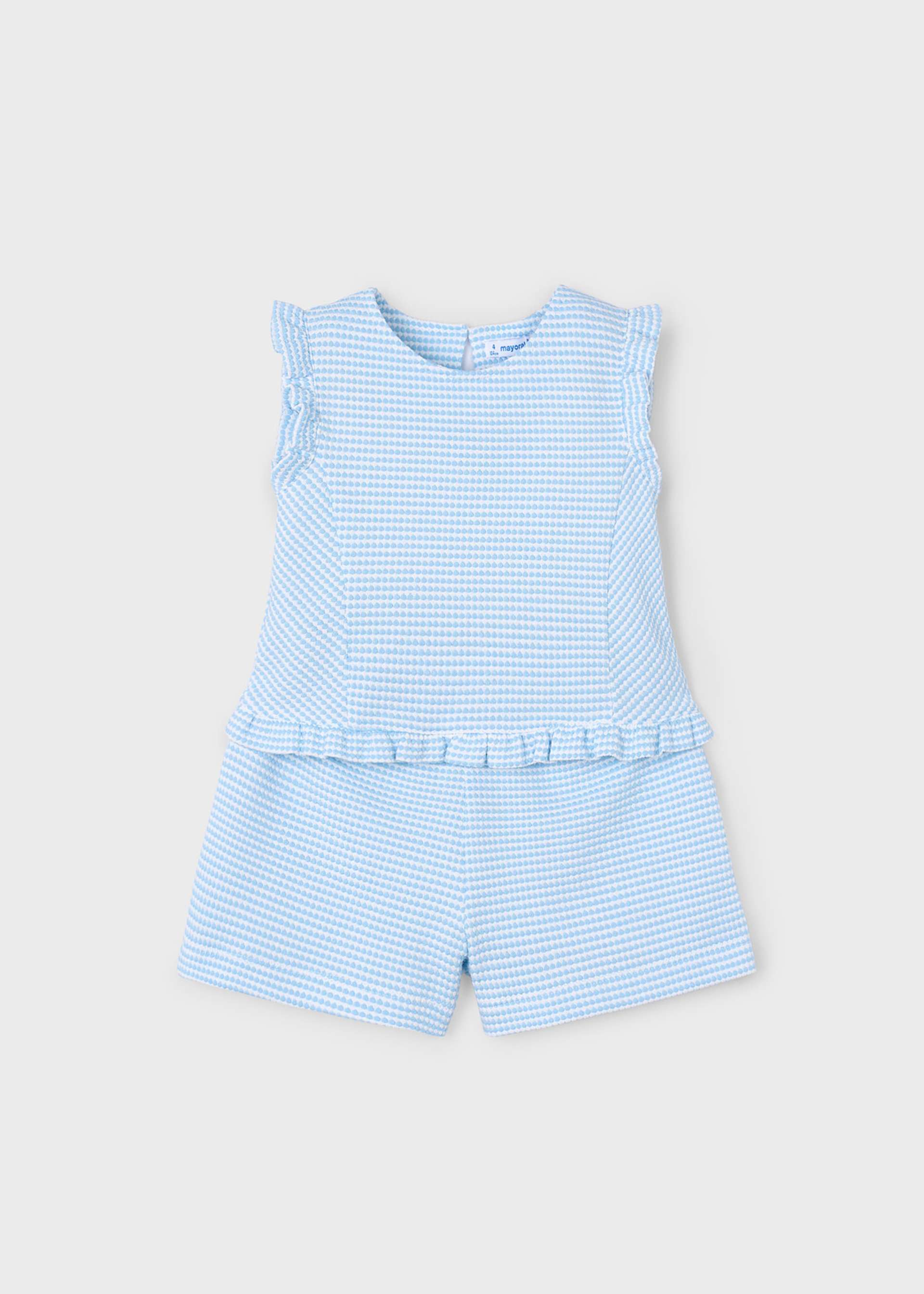 Conjunto bermuda estructura punto niña