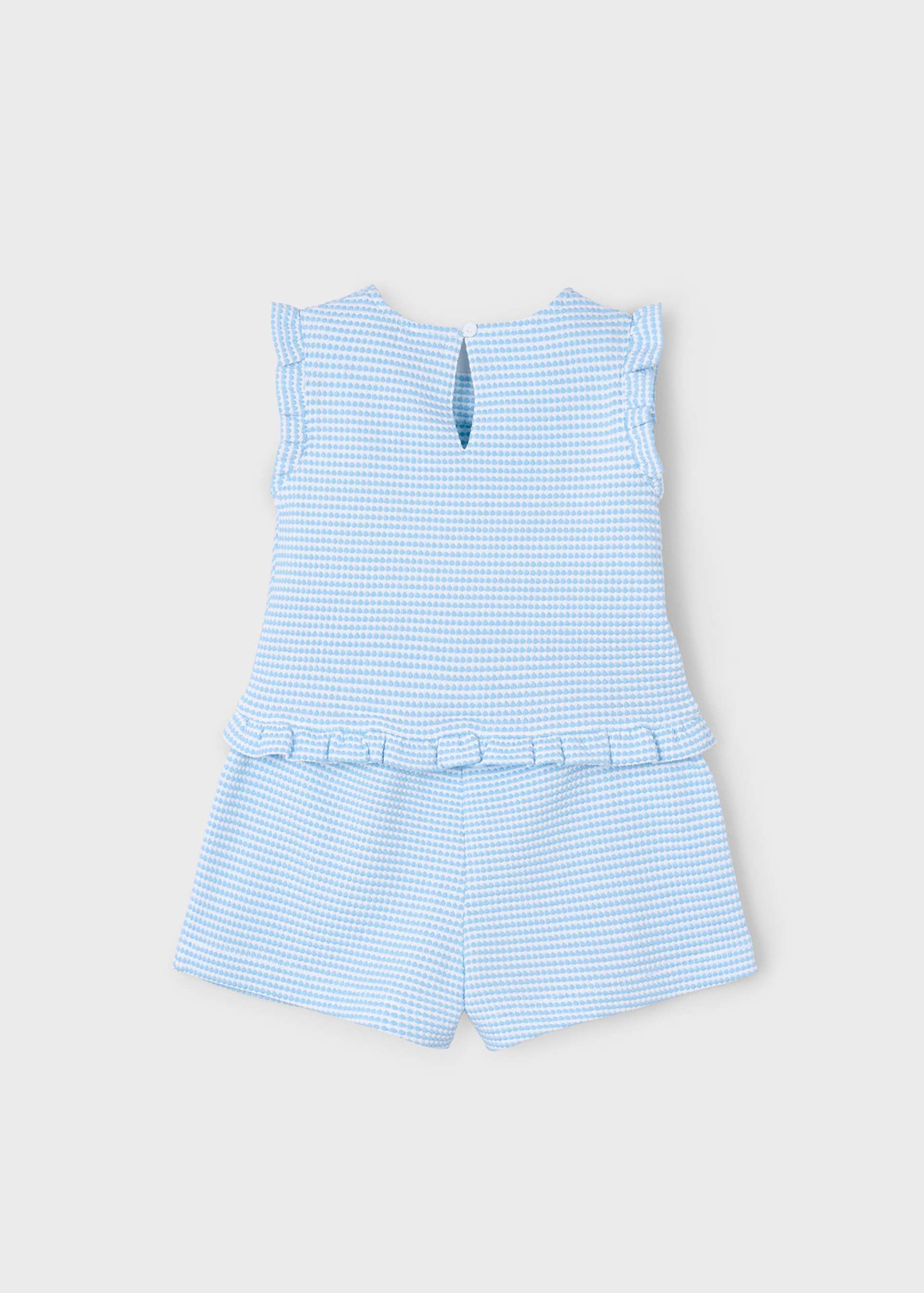 Conjunto bermuda estructura punto niña