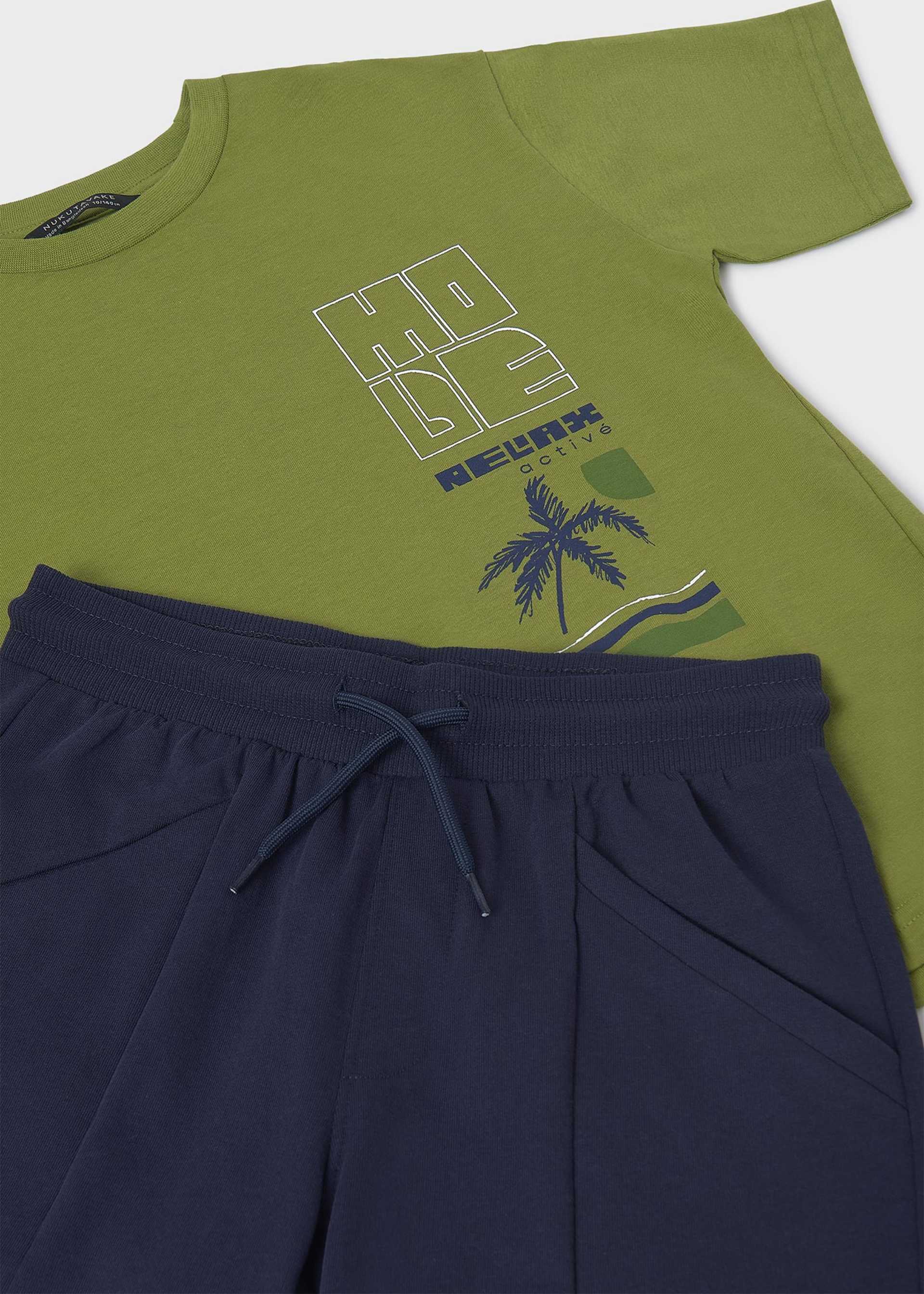 Boy shorts and palm tree t-shirt set Boy shorts and palm tree t-shirt set