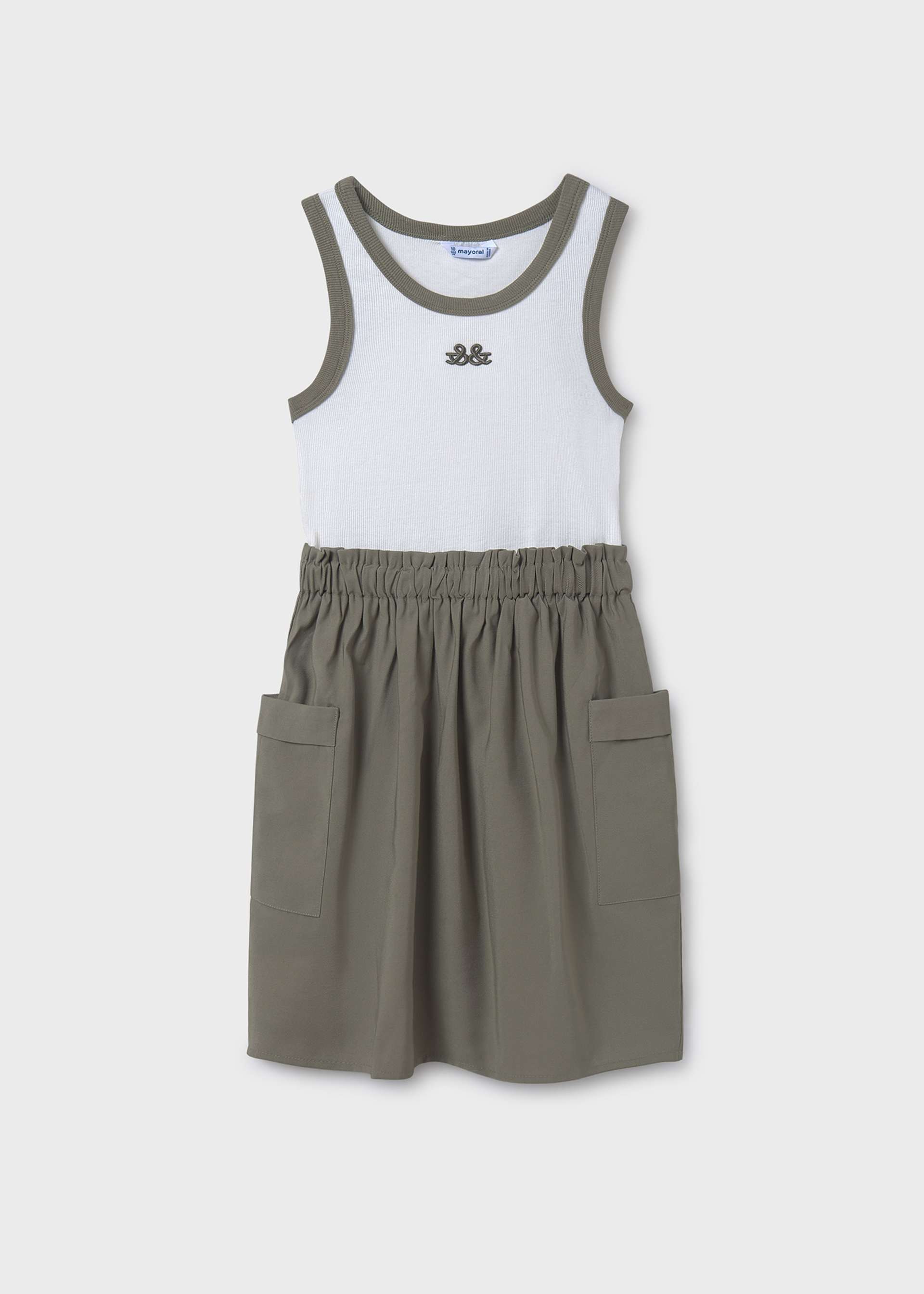 Girl combined cargo dress