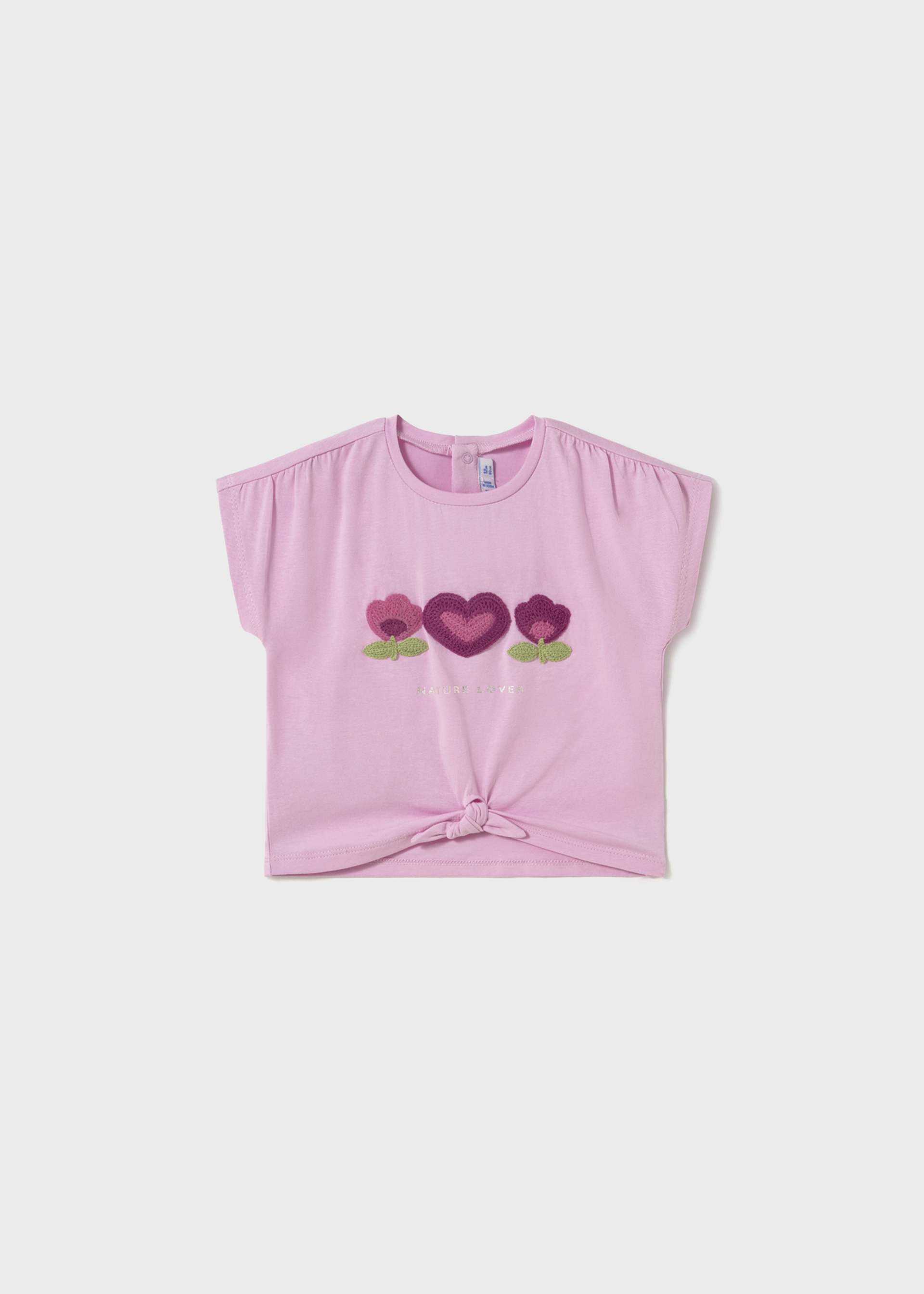 Playera apliques croché bebé