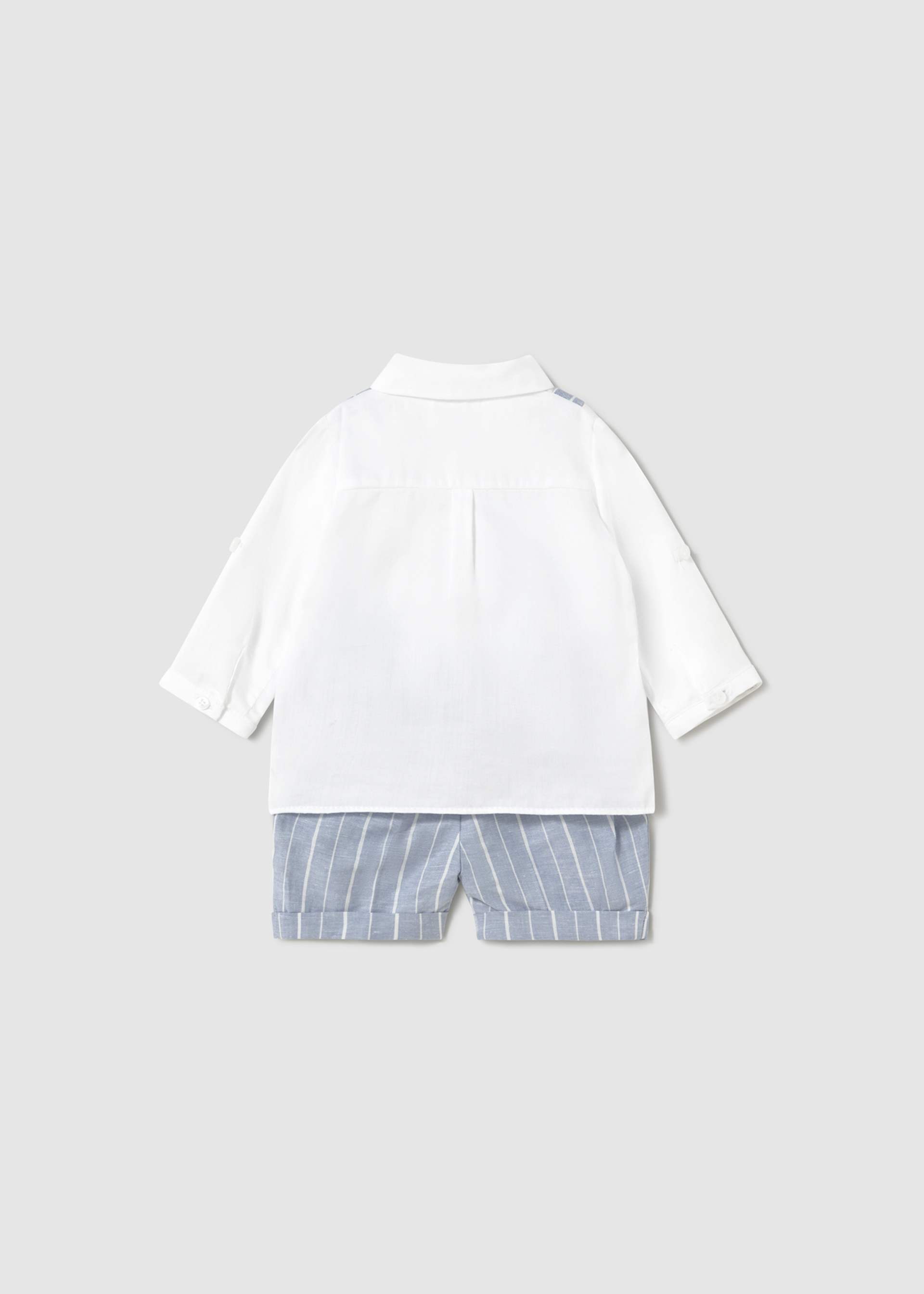 Newborn boy trousers and shirt set with waistcoat Newborn boy trousers and shirt set with waistcoat