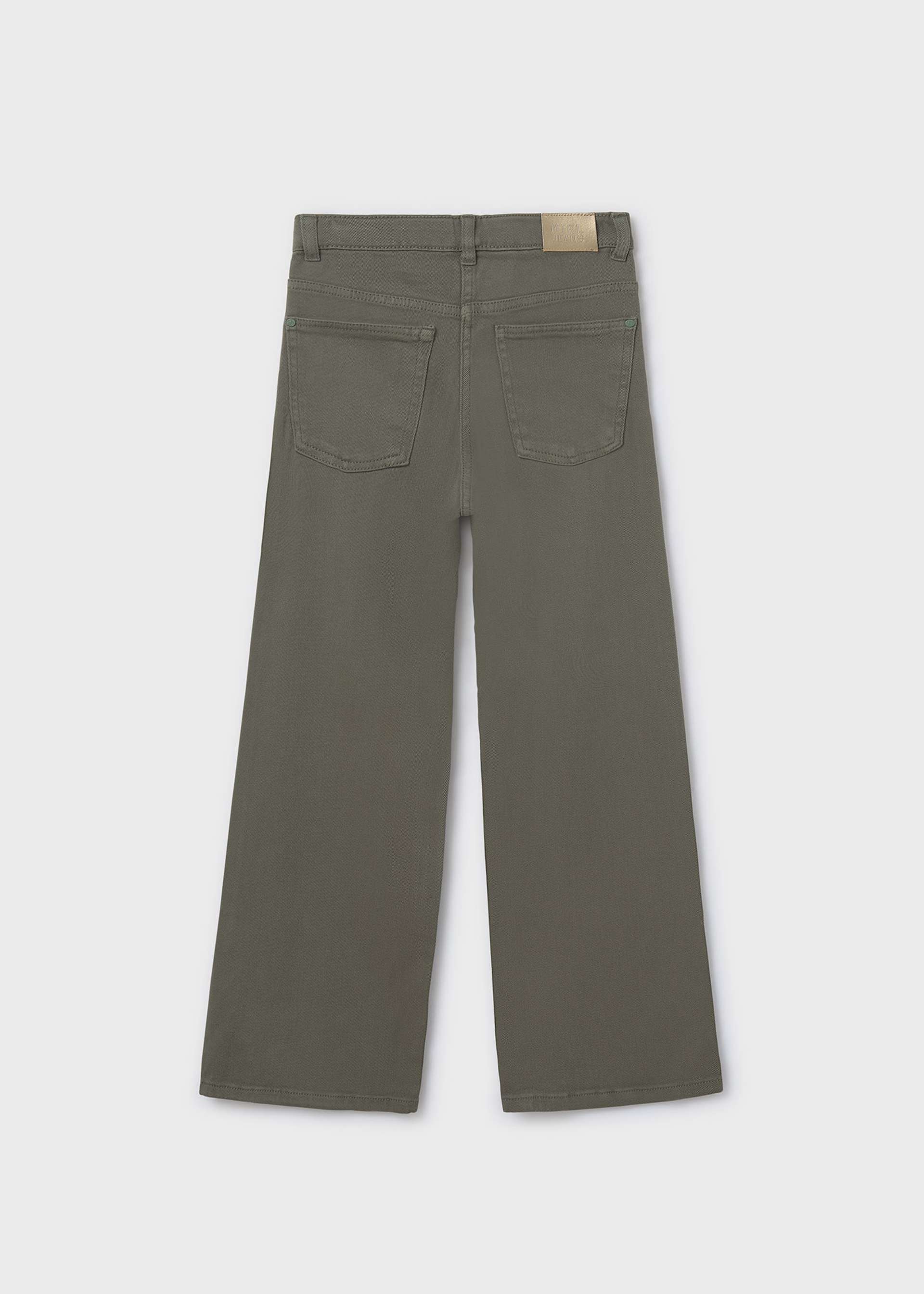 Girl wide fit twill trousers
