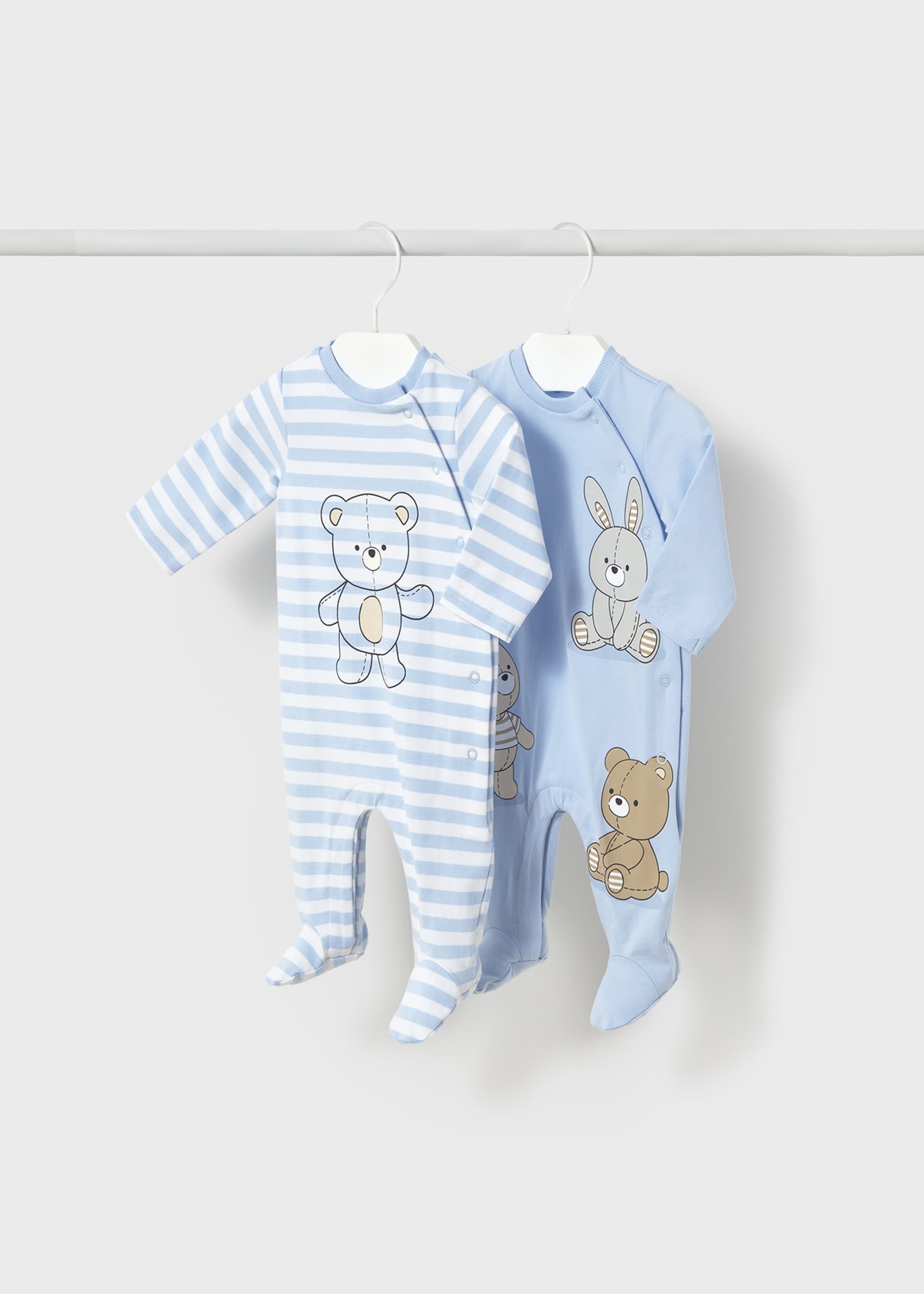 Newborn boy set of 2 rompers