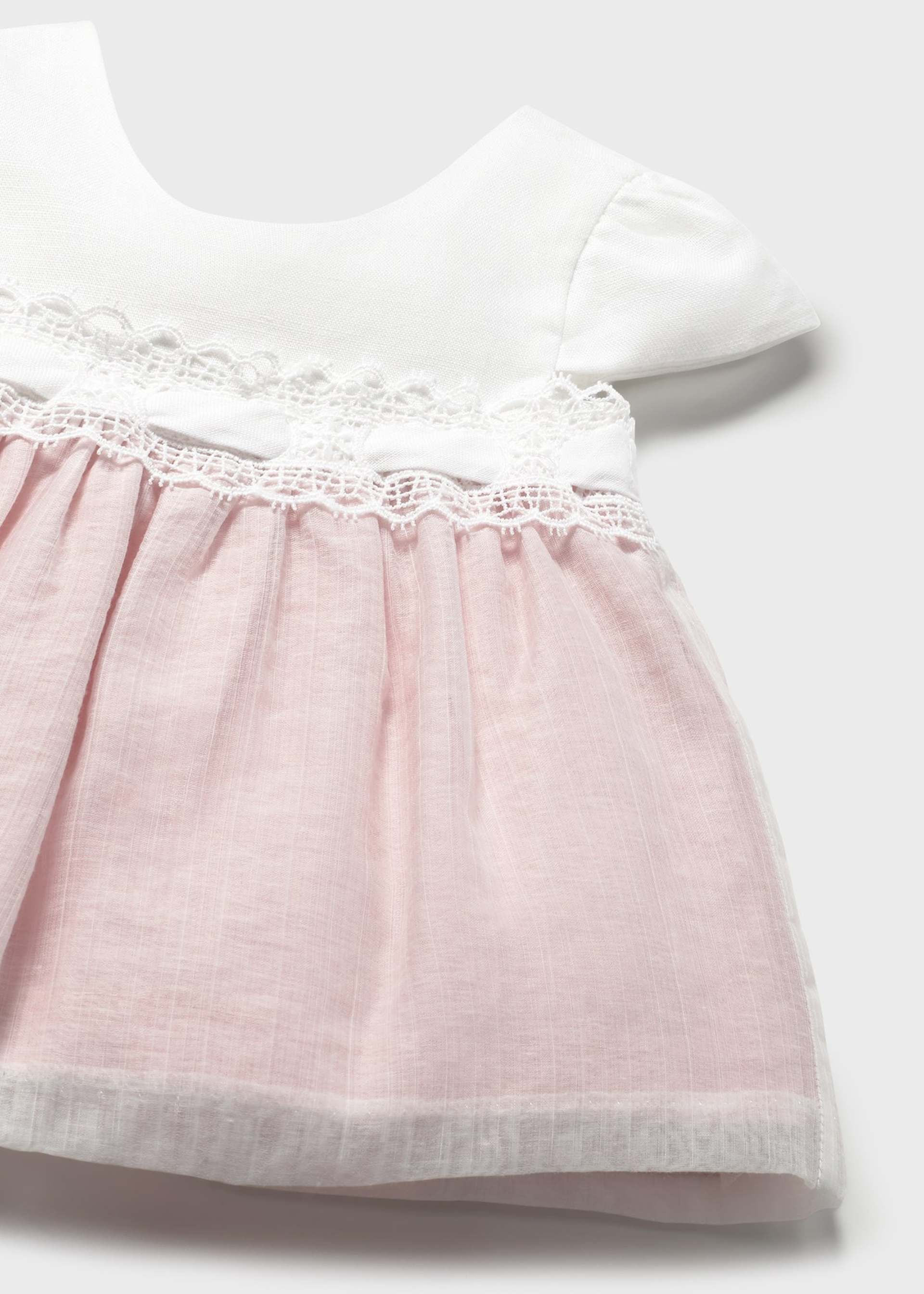 Festliches Kleid mit Windelhöschen kombiniert Neugeborene Mädchen