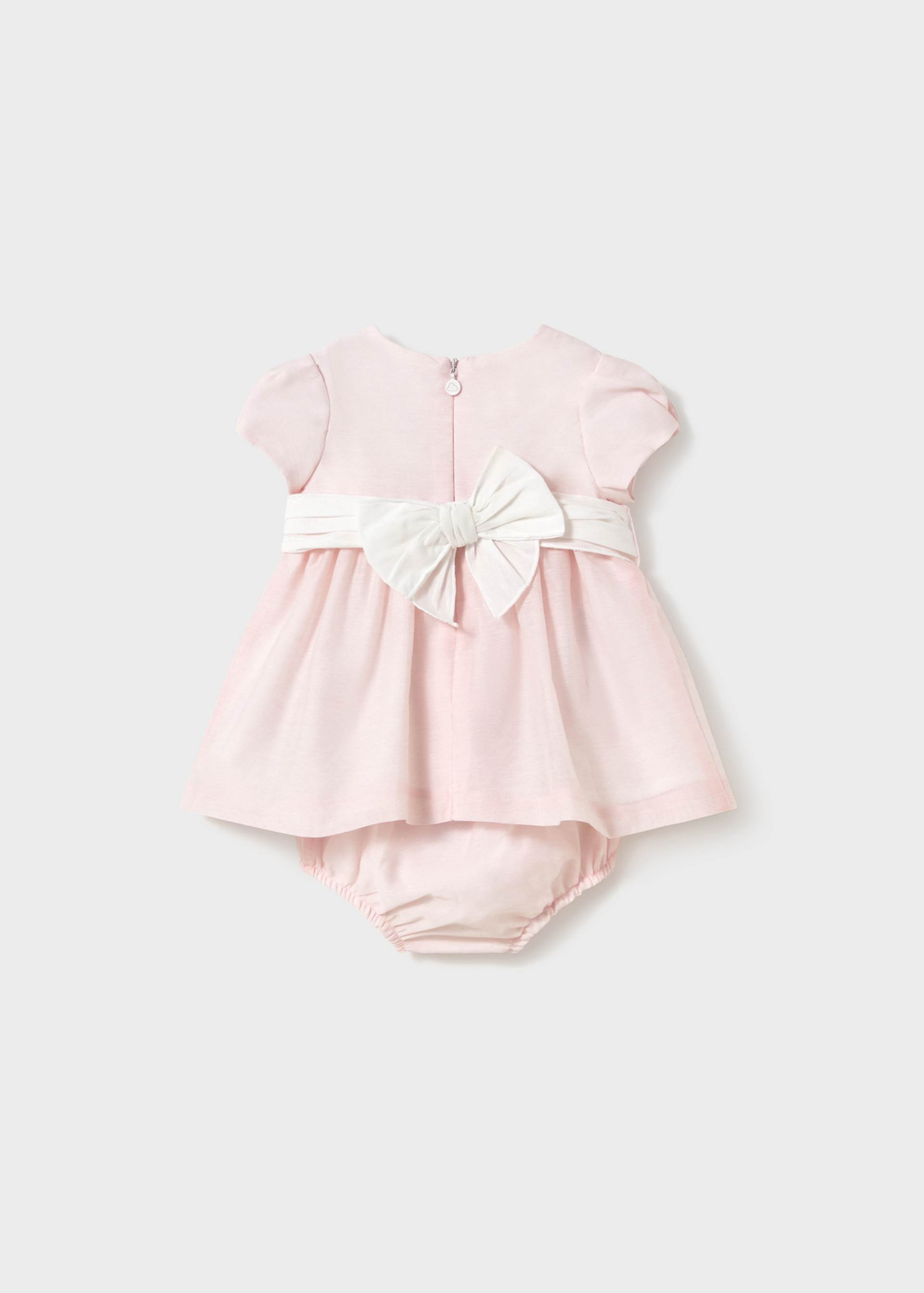 Newborn Sash Dress with Bloomers Newborn Sash Dress with Bloomers