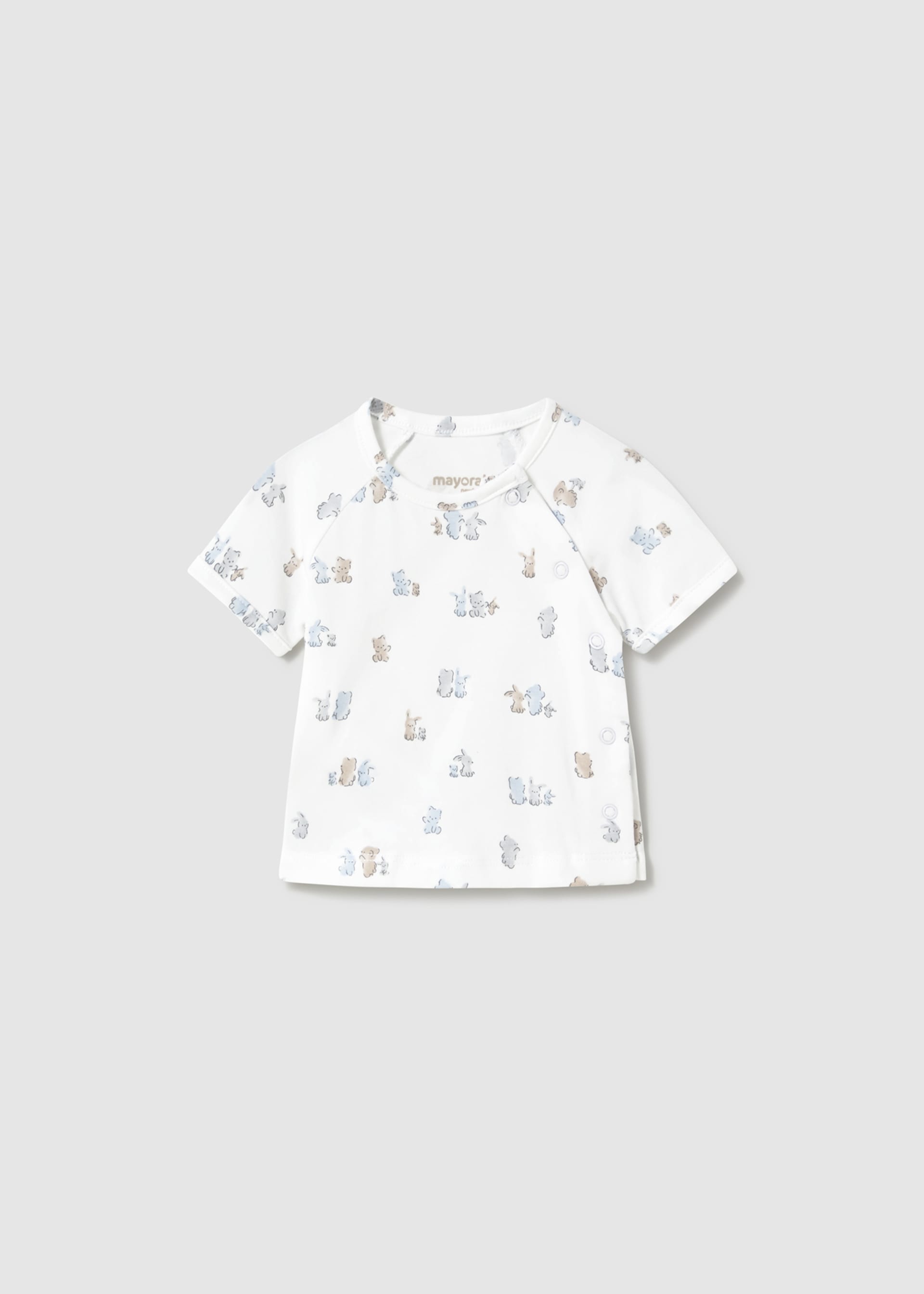 Newborn Tracksuit with Printed T-Shirt Newborn Tracksuit with Printed T-Shirt