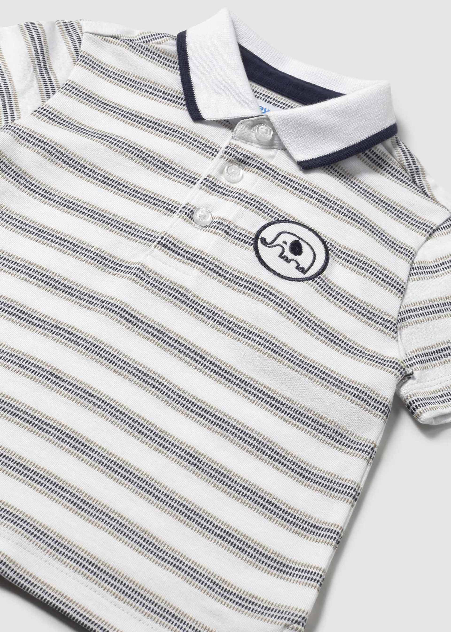 Poloshirt Jacquard Streifen Baby