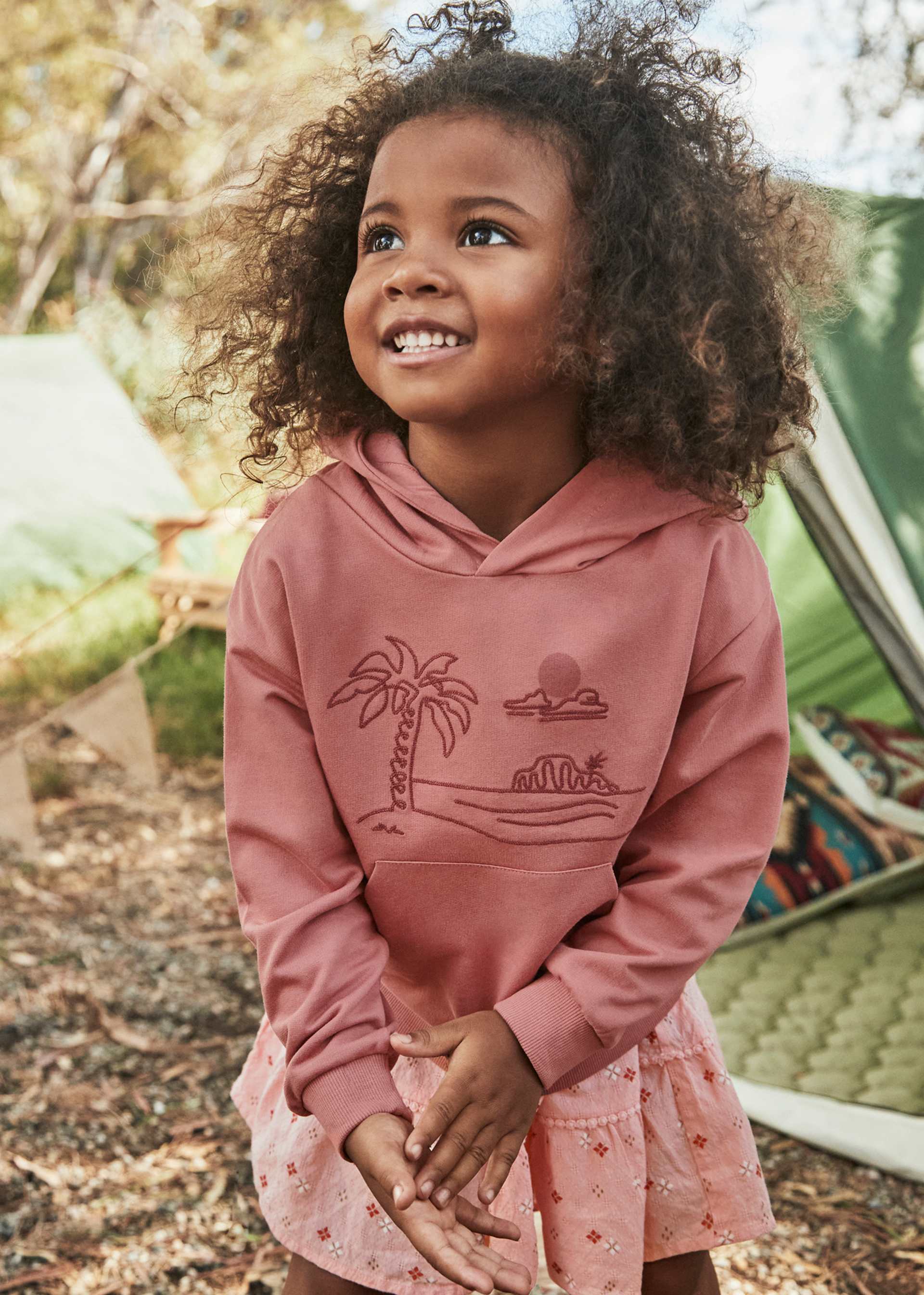 Felpa ricamo cappuccio unisex