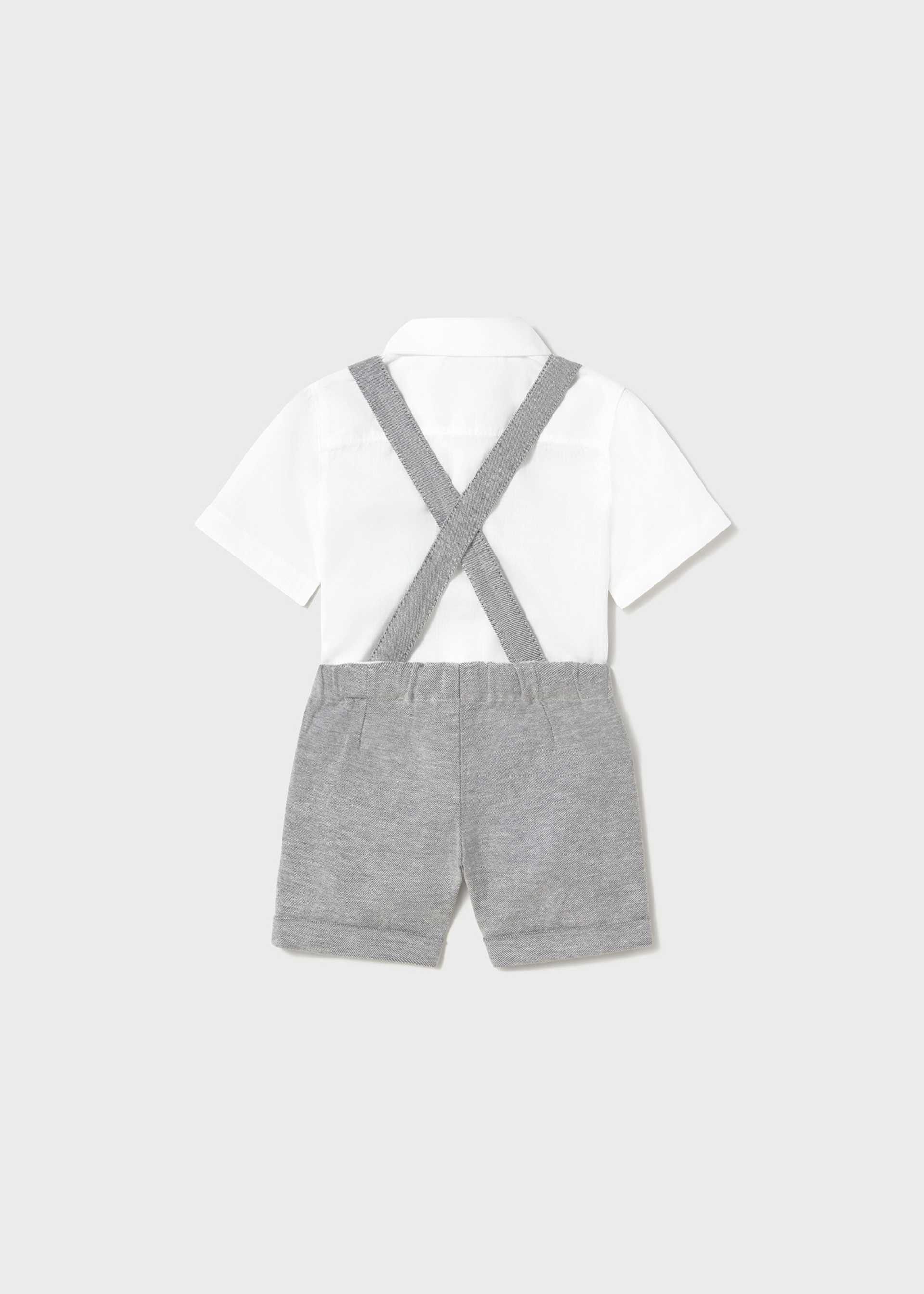Set Bermudas und Hermd mit Fliege Baby Set Bermudas und Hermd mit Fliege Baby