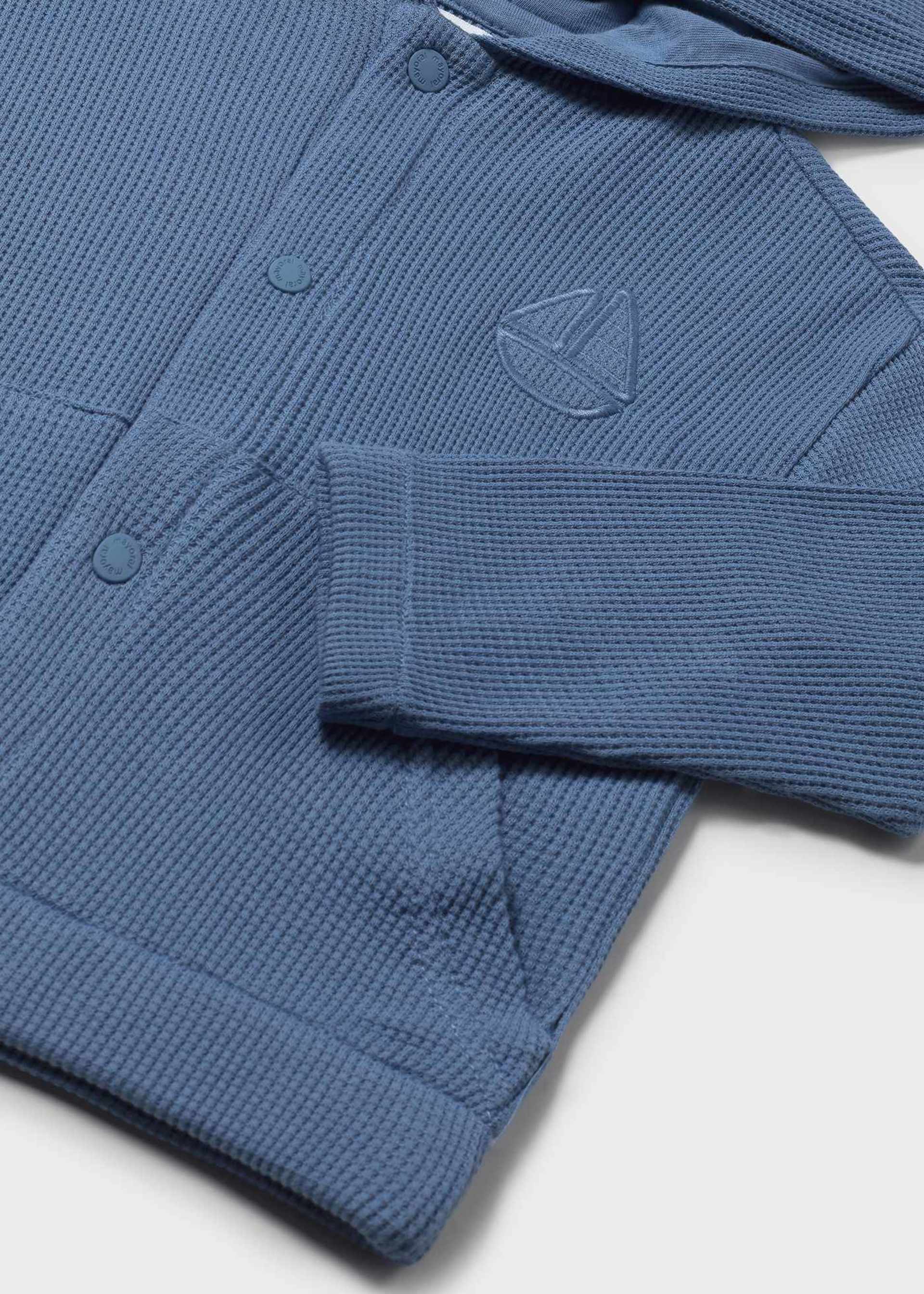 Sudadera estructura con capucha bebé Sudadera estructura con capucha bebé