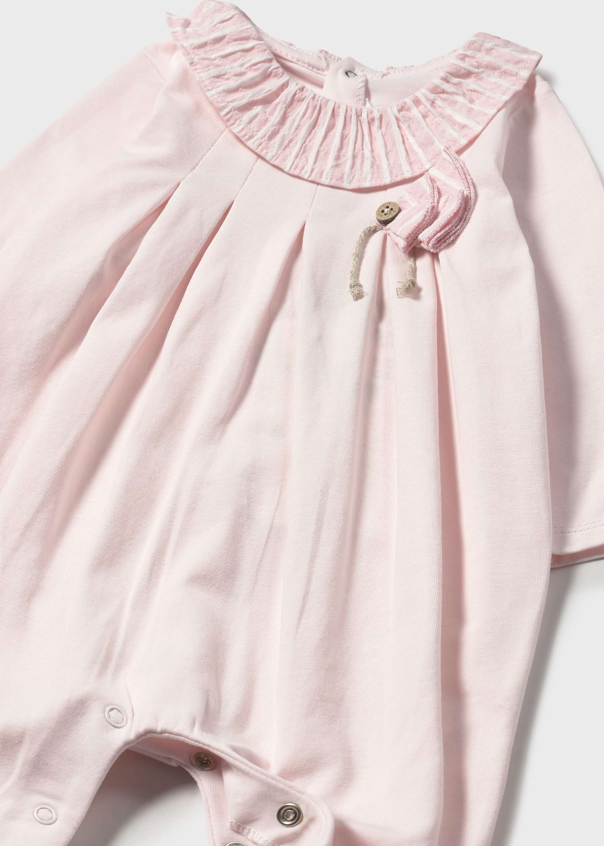 Newborn girl stripe detail romper Newborn girl stripe detail romper