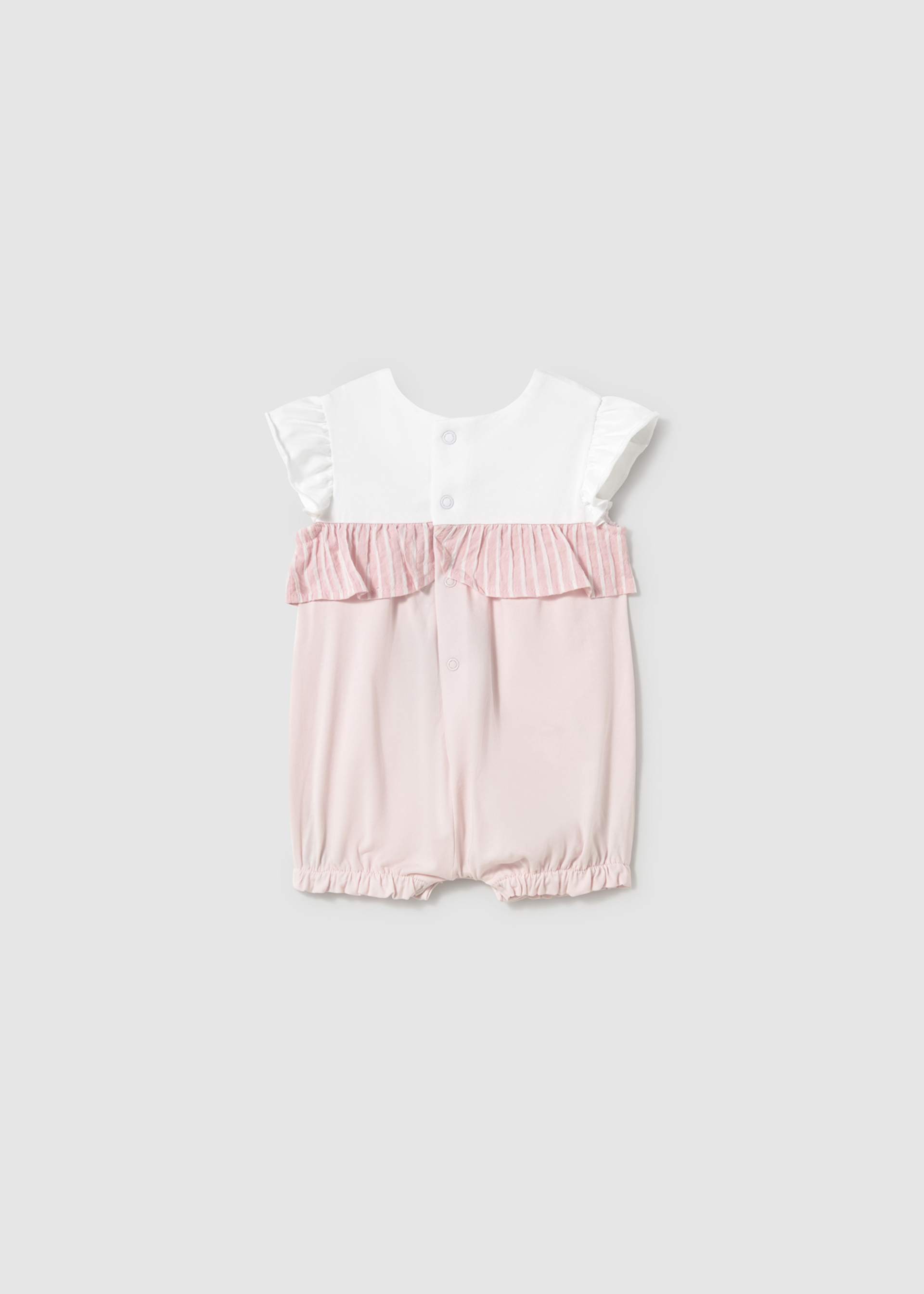 Newborn girl stripe detail romper Newborn girl stripe detail romper
