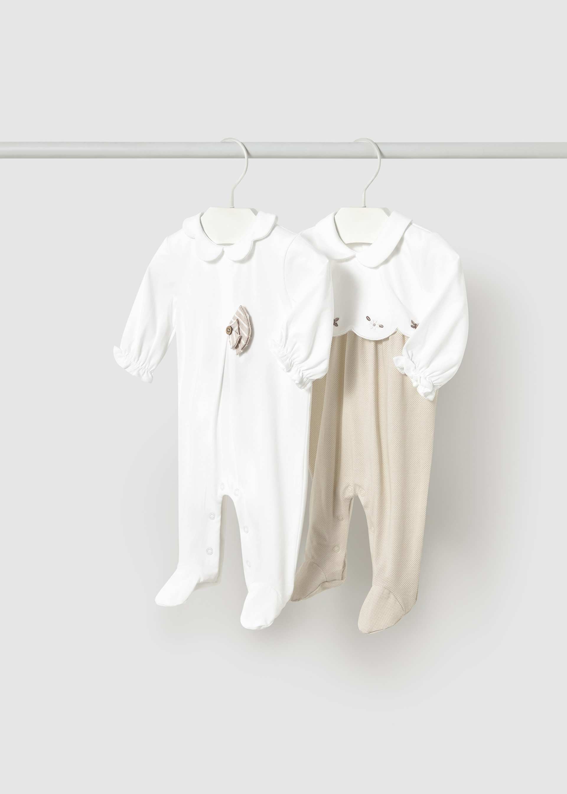 Newborn girl set of 2 rompers