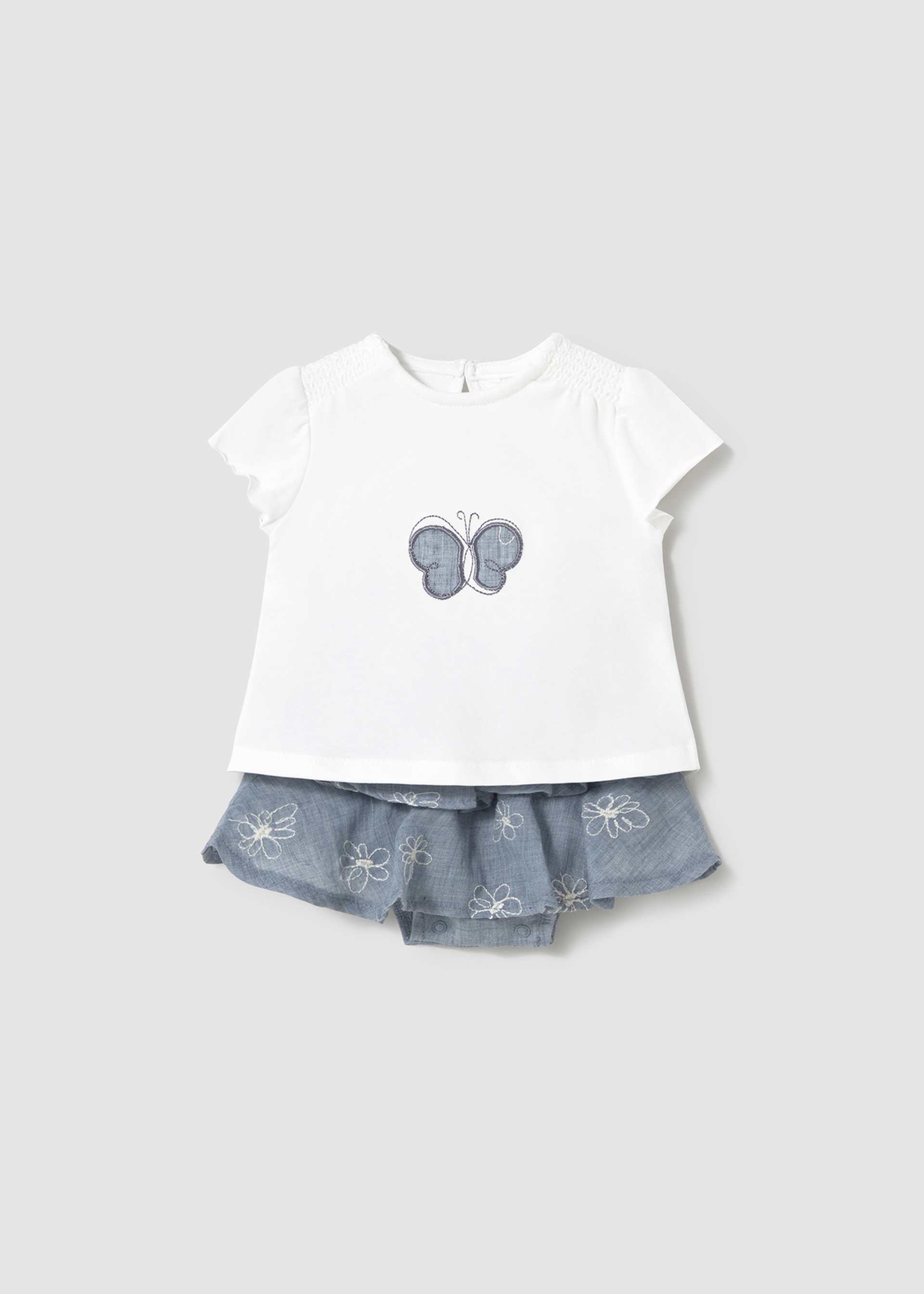 Newborn girl skirt and top set