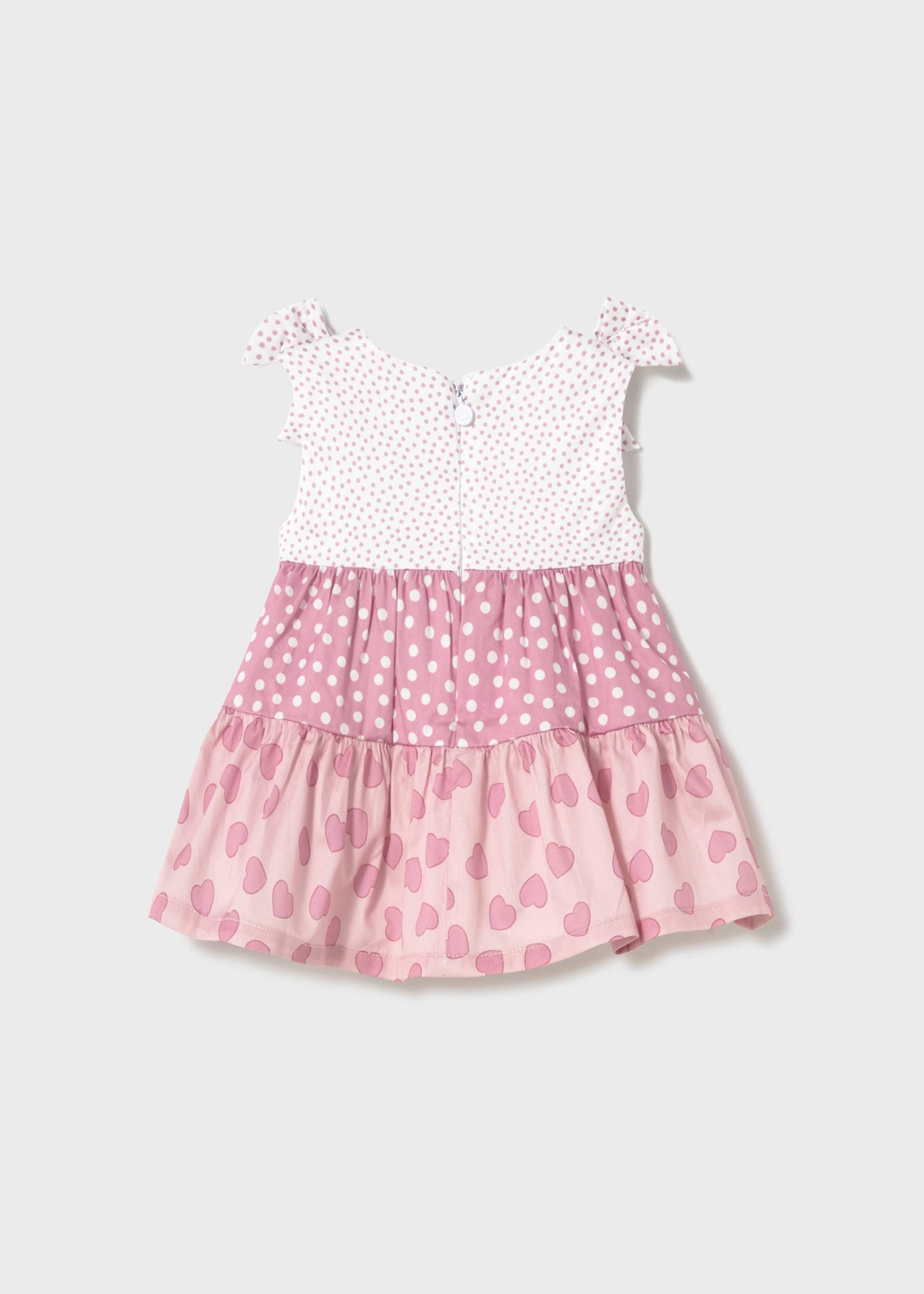 Newborn girl combined ruffle dress