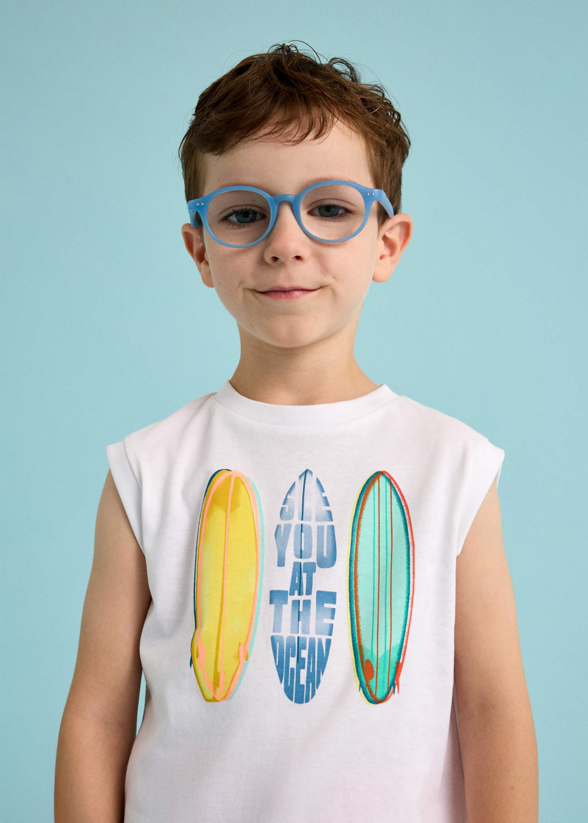 Boy Graphic Sleeveless T-Shirt
