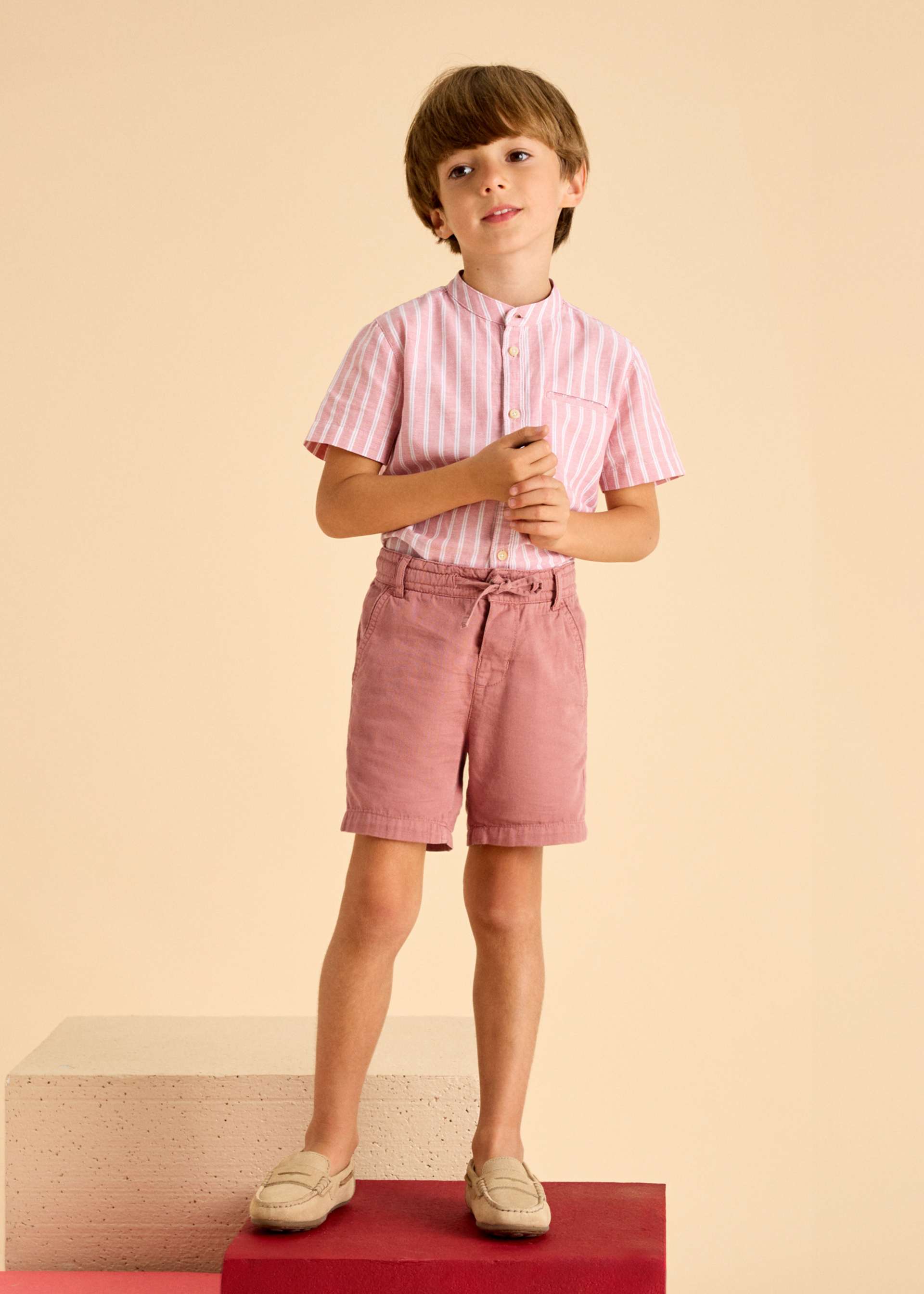 Bermuda cordoncino lino bambino