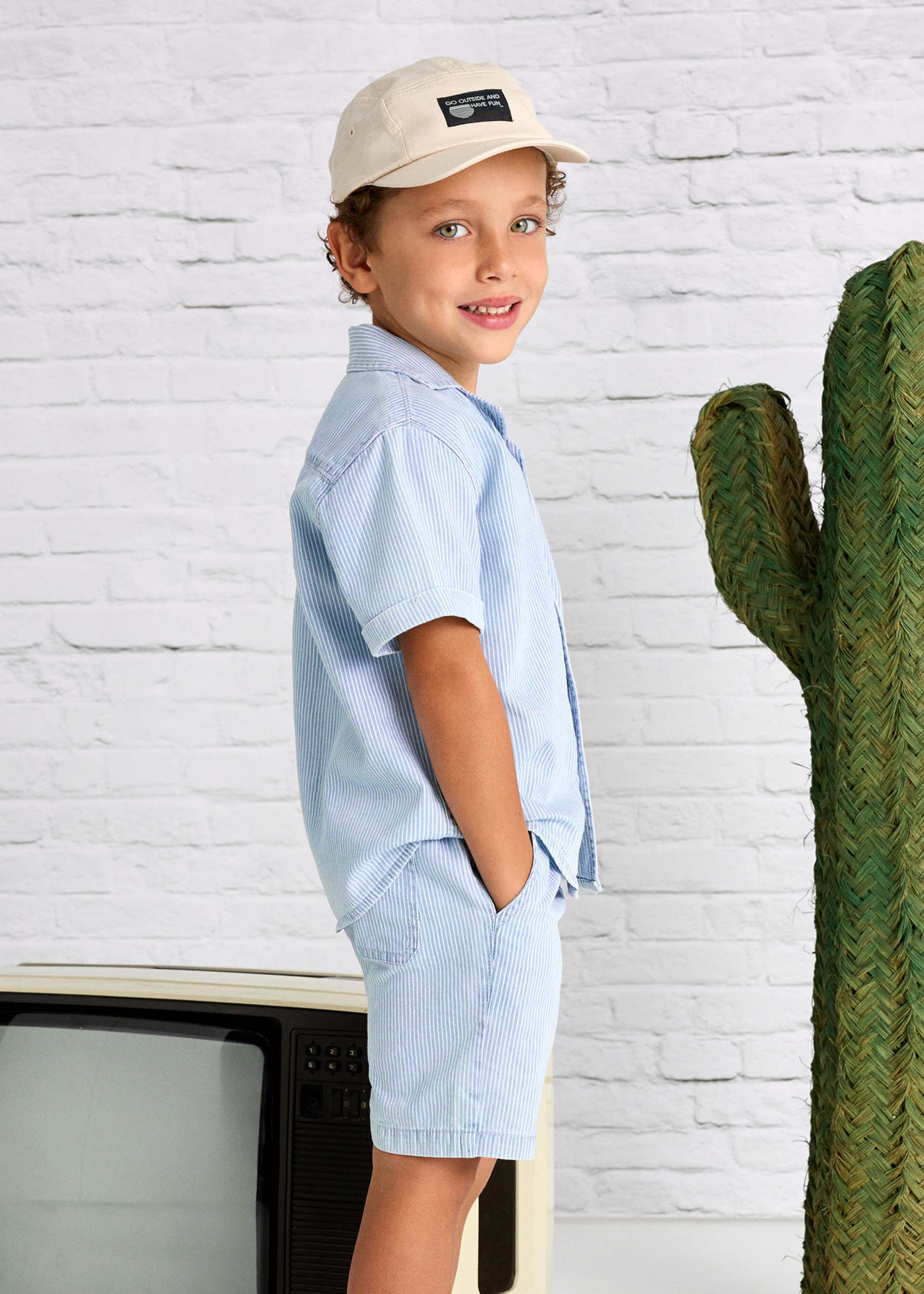 Boy casual denim shorts