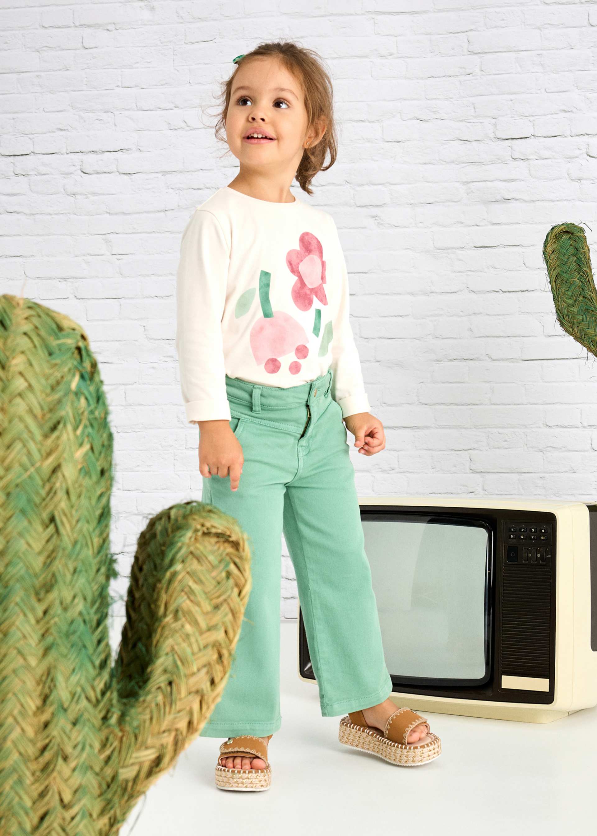 Weite Twillhose Mädchen Weite Twillhose Mädchen