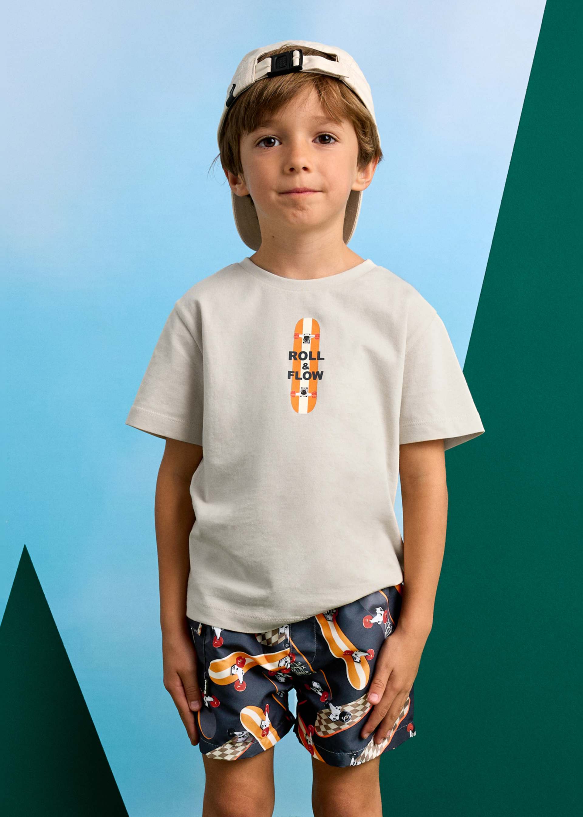 Maillot de bain bermuda imprimé garçon