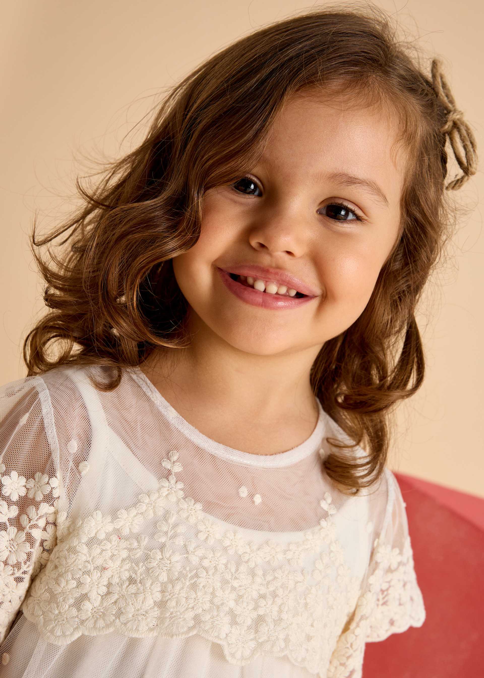 Vestito tulle ricamo bambina Vestito tulle ricamo bambina