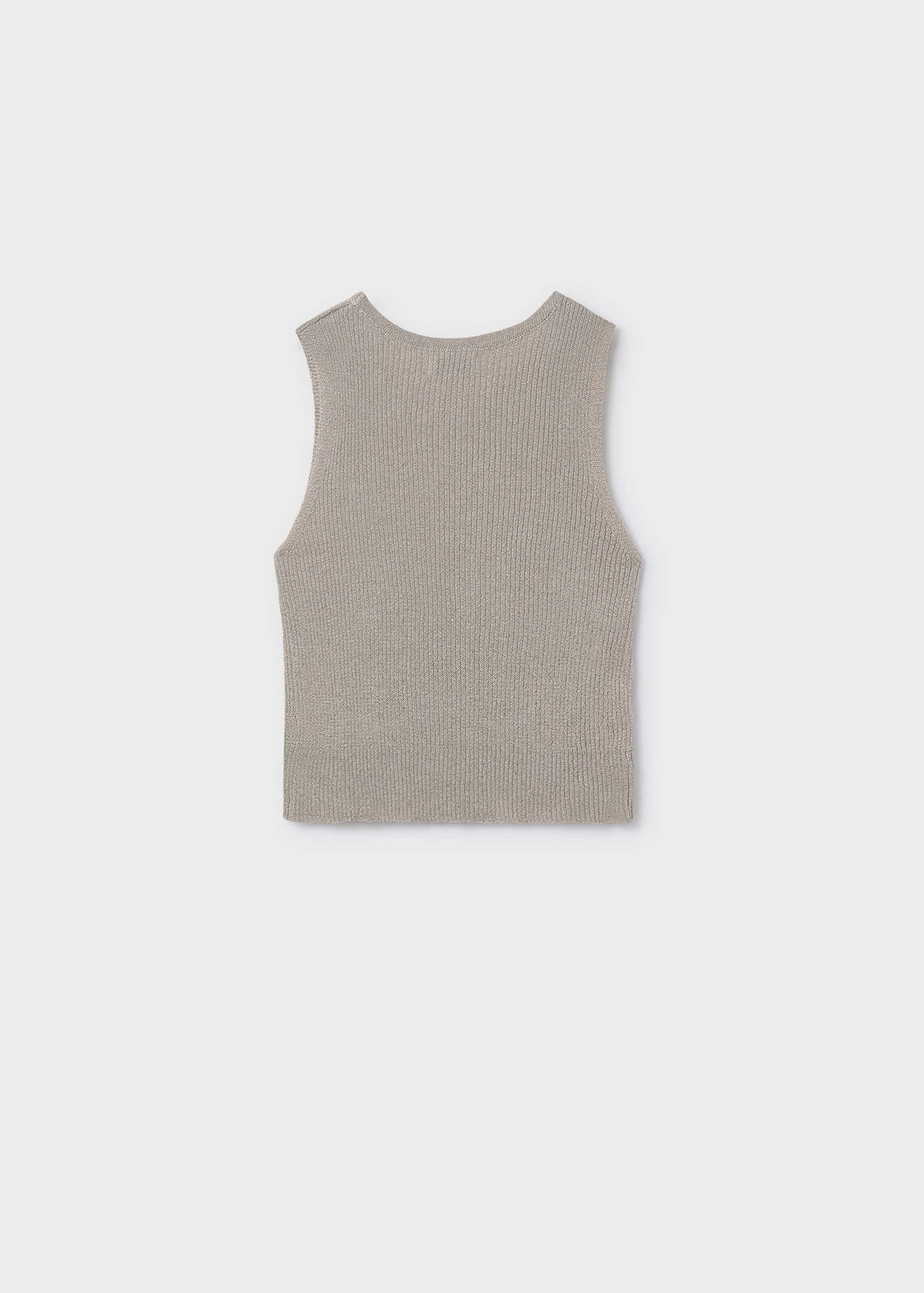 Girl ribbed tricot top