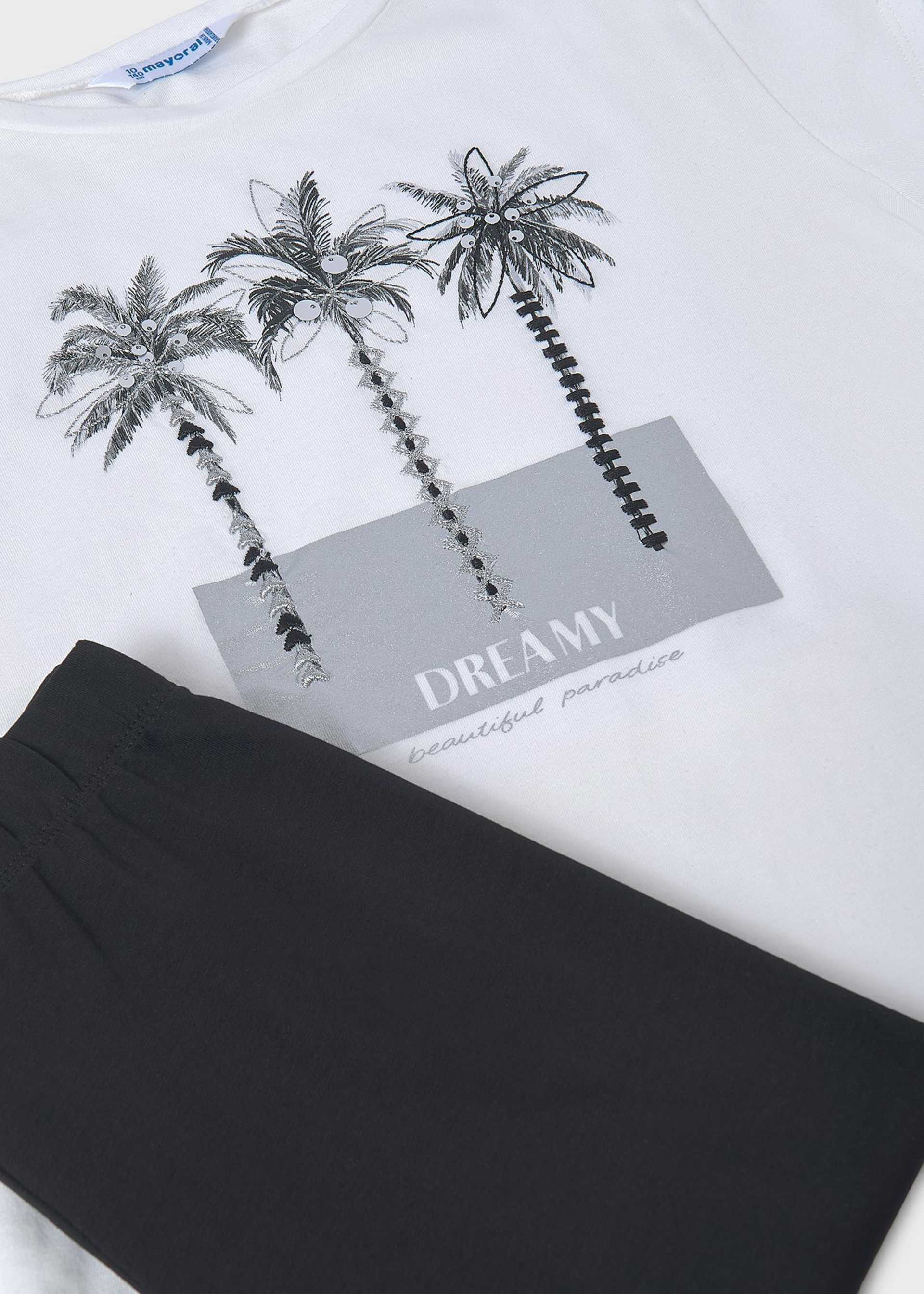 Conjunto leggings e t-shirt rapariga Conjunto leggings e t-shirt rapariga