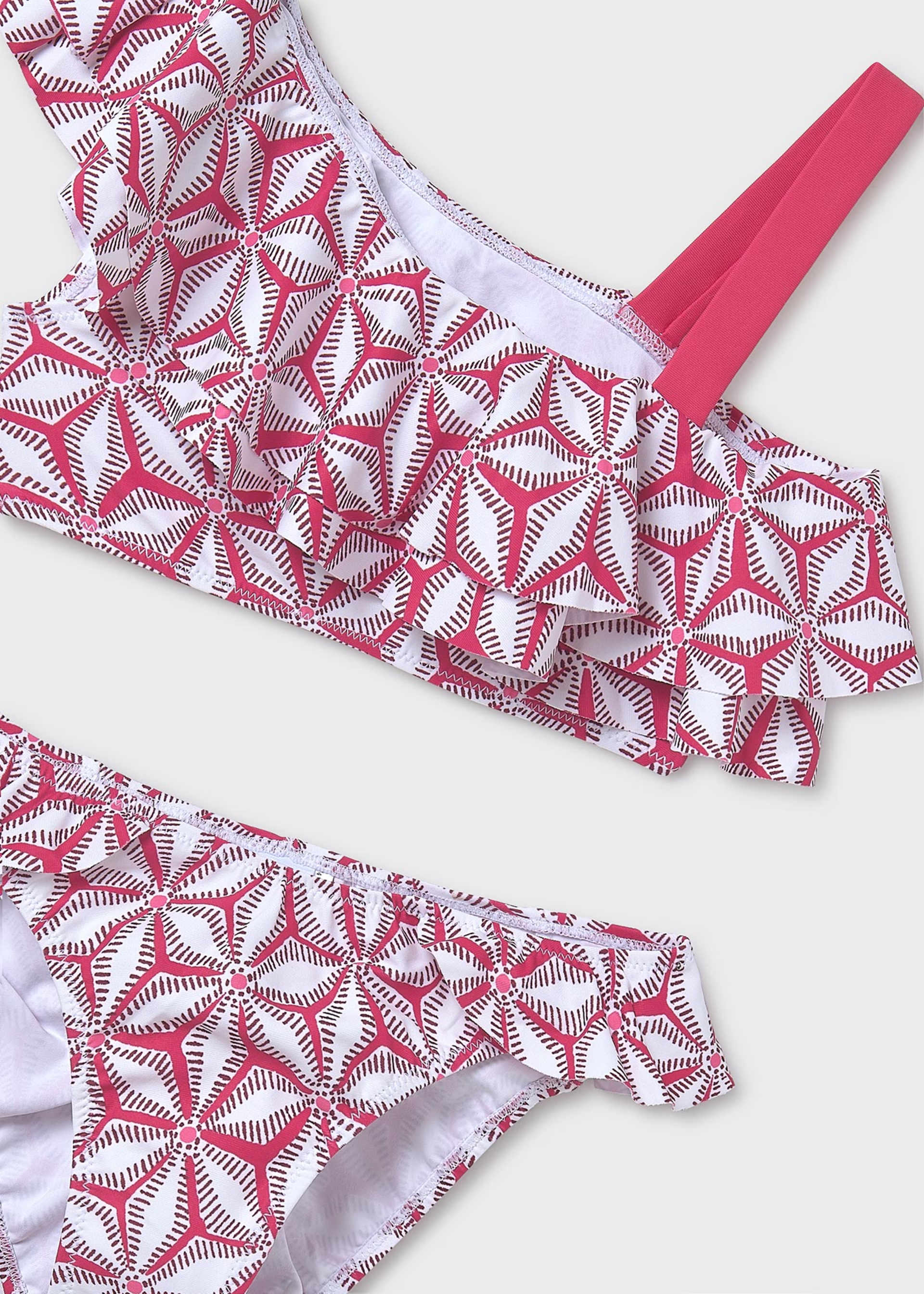Bikini estampado folho rapariga