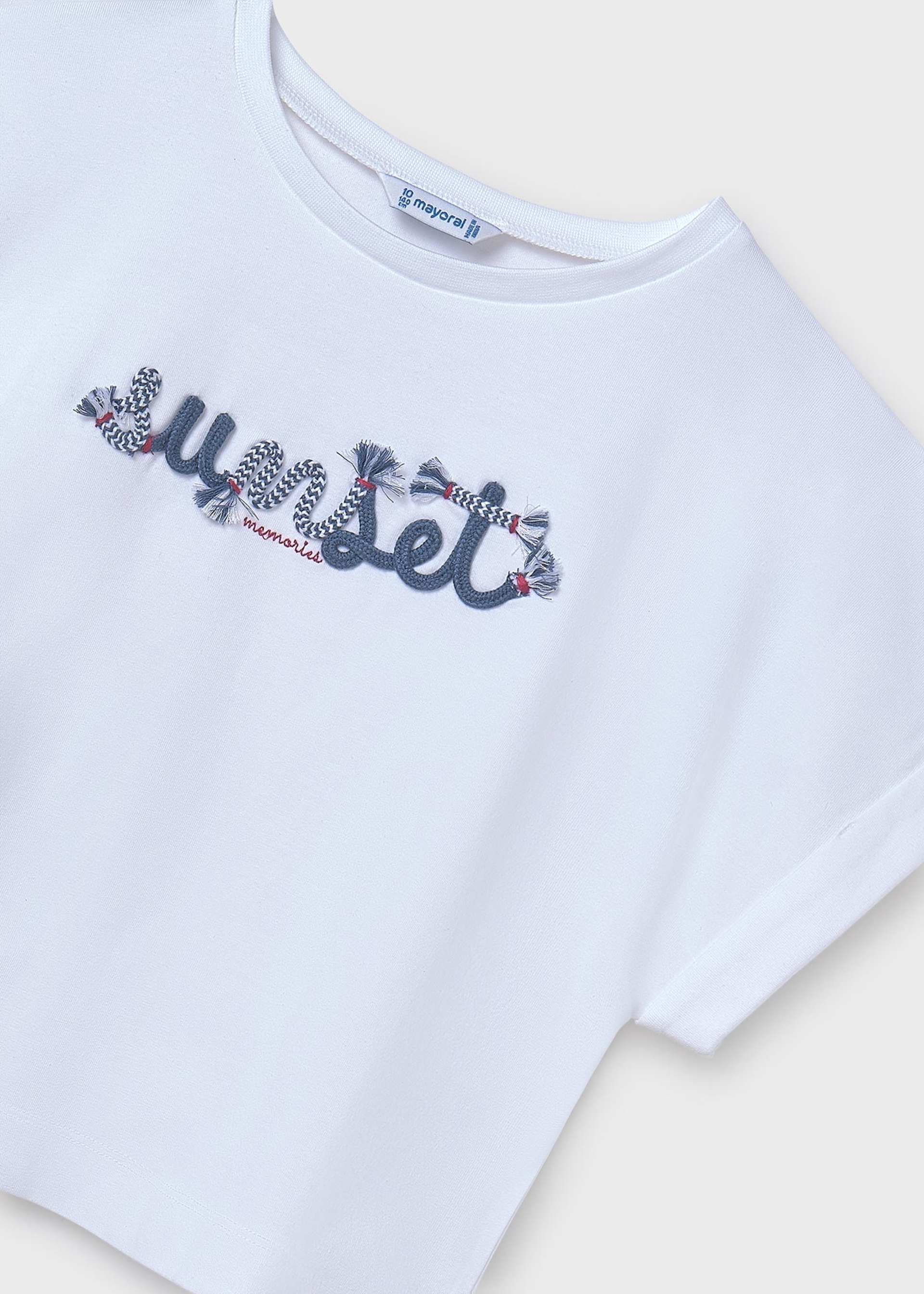 T-Shirt bestickt Teenager Mädchen