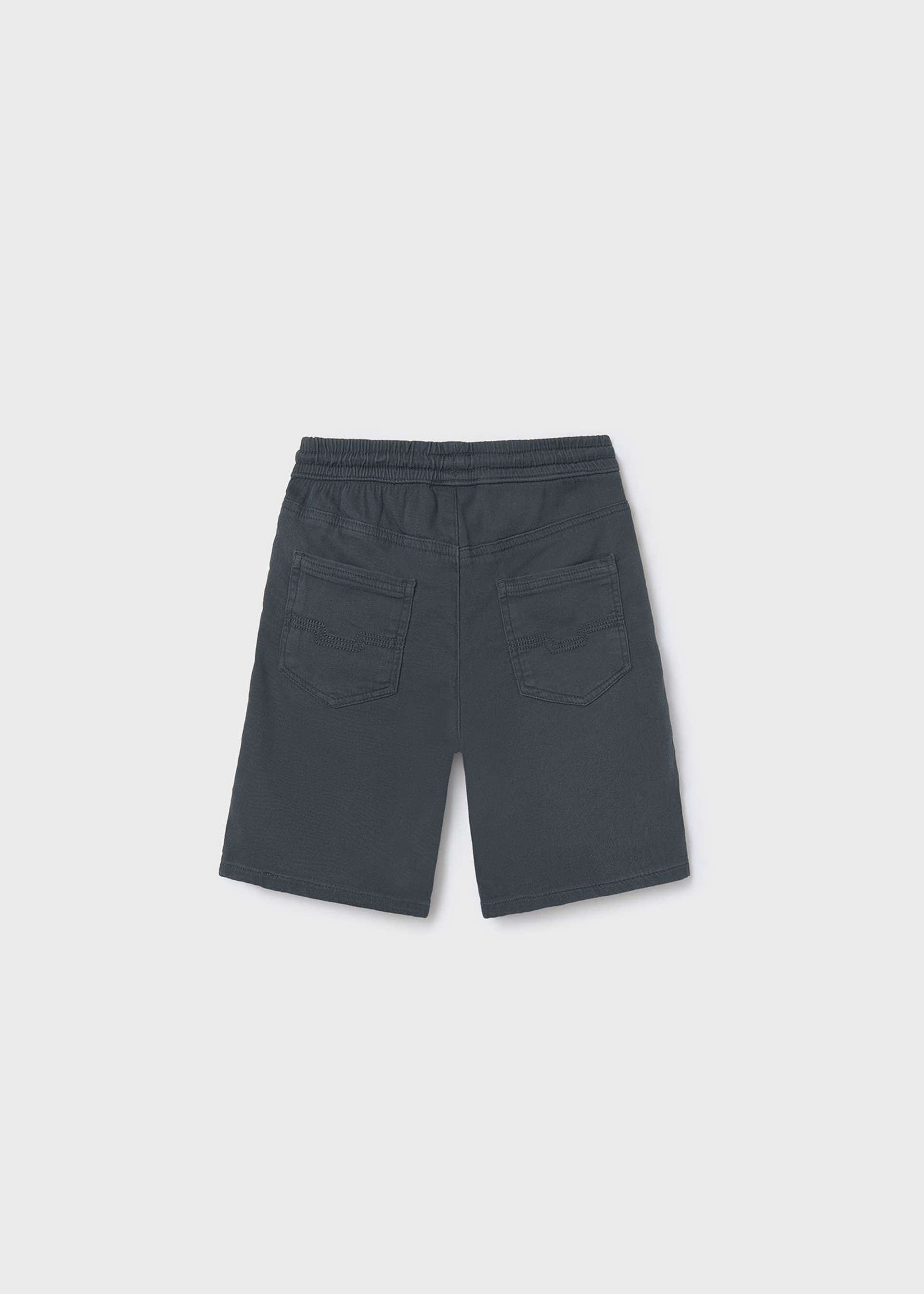 Boy twill shorts with drawstring Boy twill shorts with drawstring