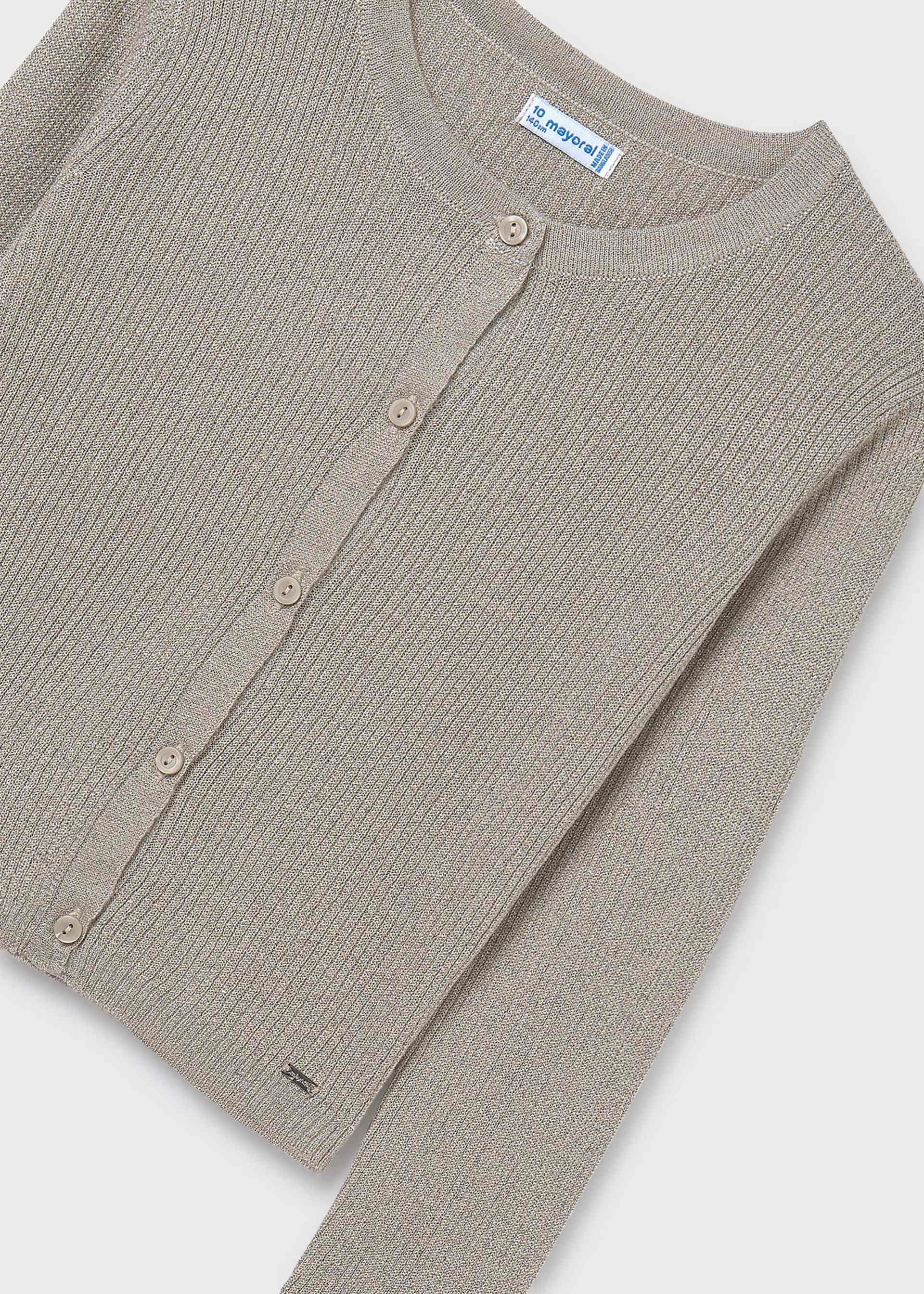 Suéter tricot canalé chica