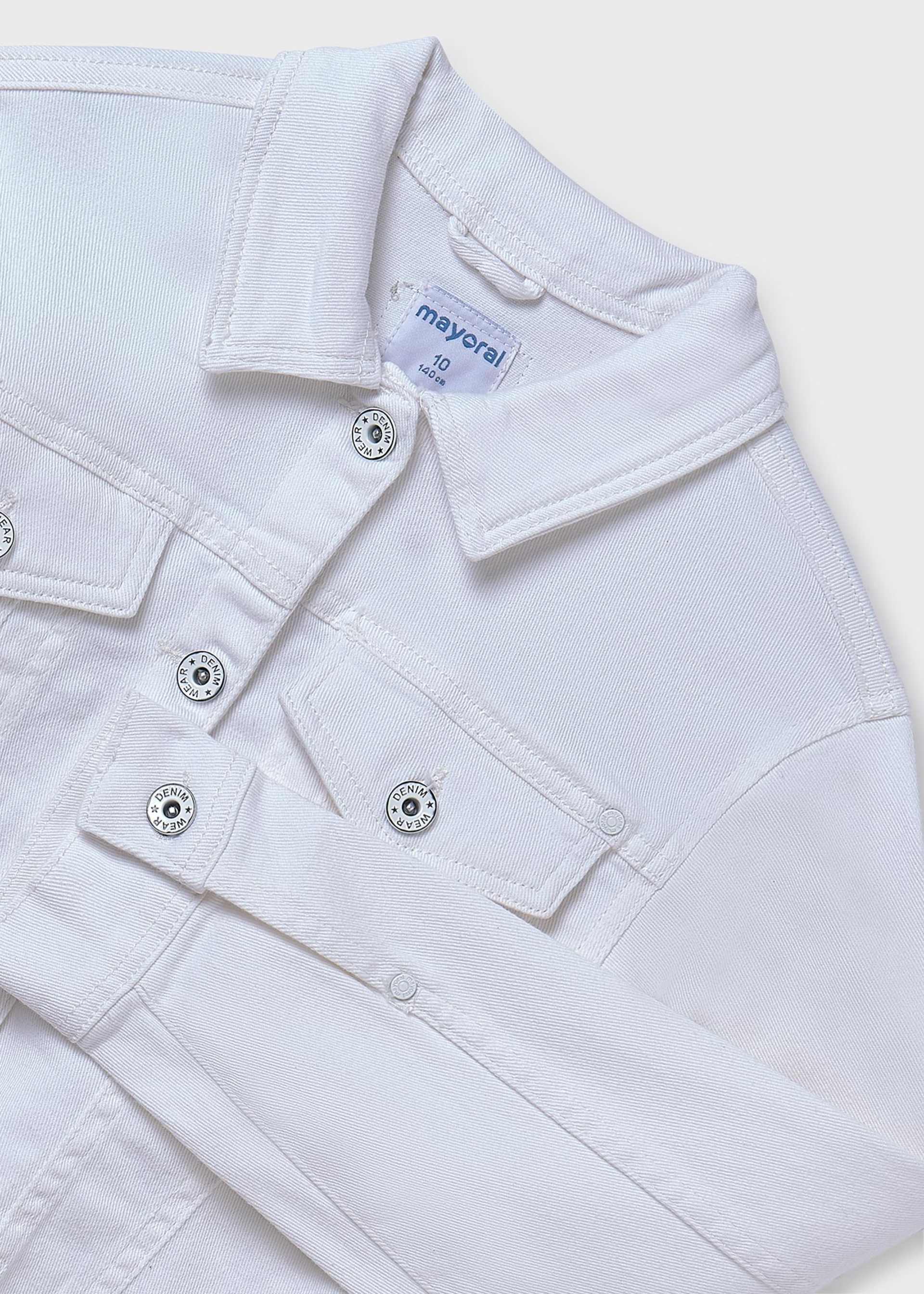 Girl twill frayed jacket Girl twill frayed jacket